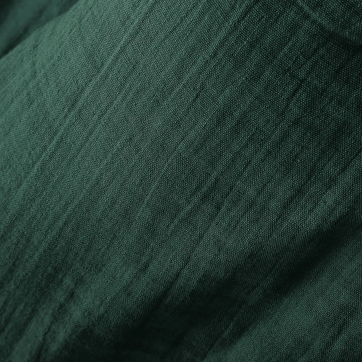 Drap housse gaze de coton (120 x 200 cm) Gaïa Vert sapin