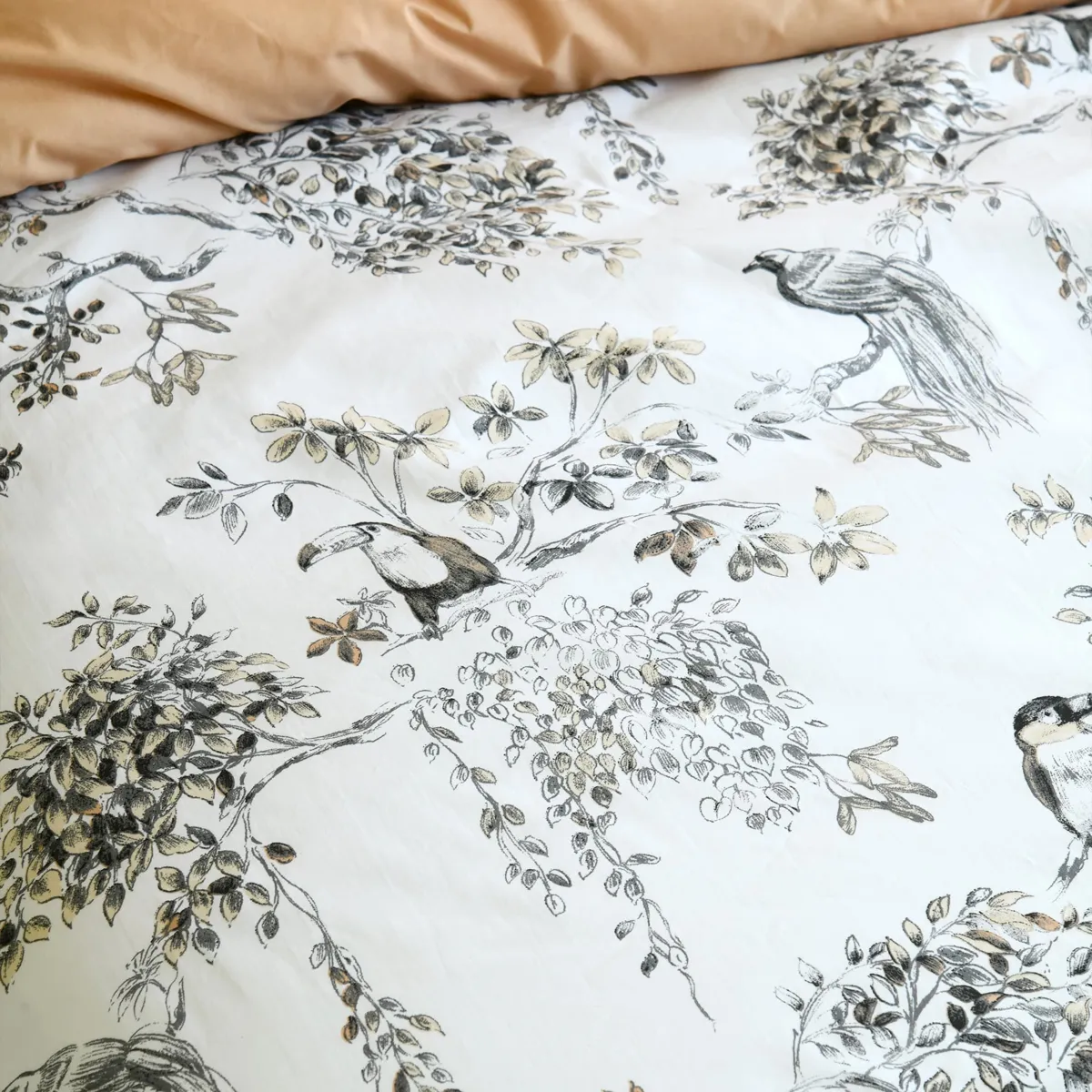 Copripiumino in percalle di cotone (240 x 220 cm) Paraguay Grigio