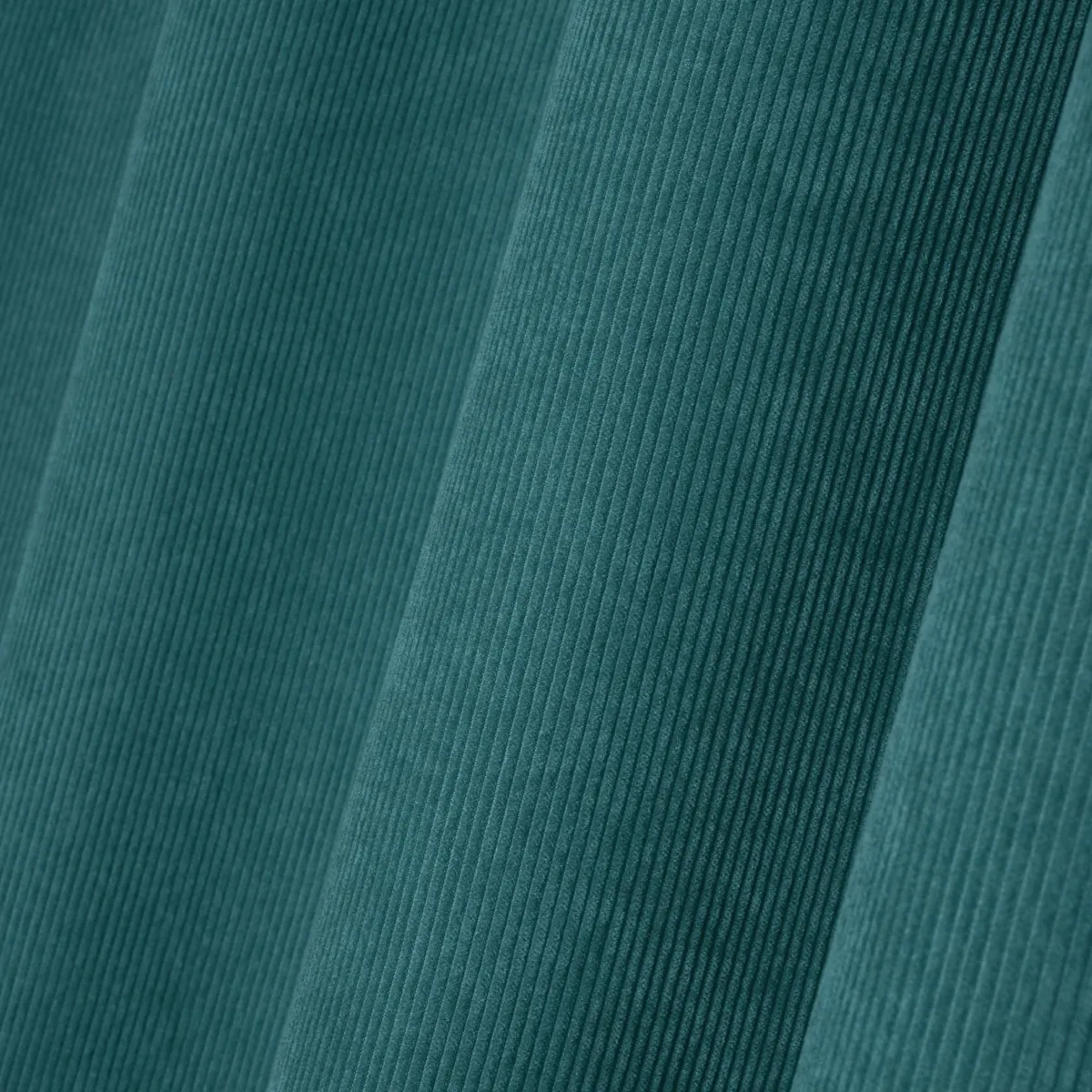Tenda in velluto coste (140 x 260 cm) Dandy Blu pavone