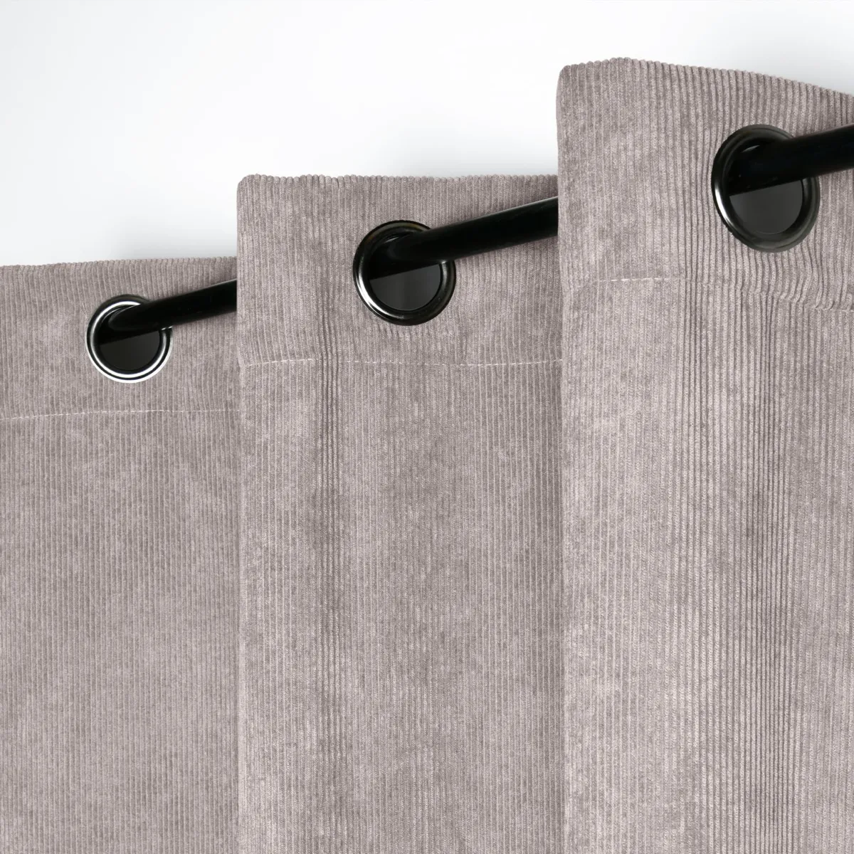 Tenda in velluto a coste (140 x 260 cm) Dandy Grigio