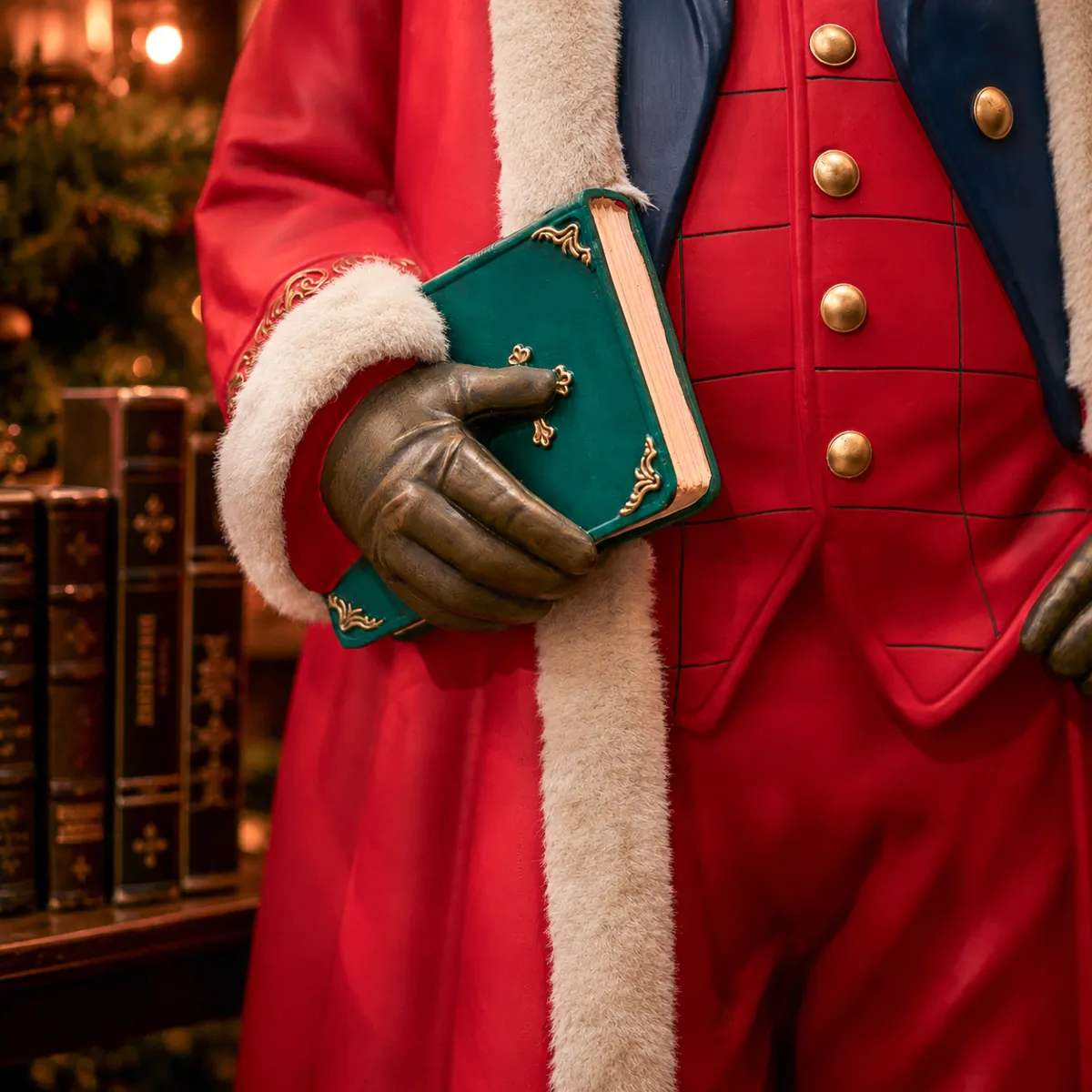 Babbo Natale Tradizionale Gigante (H163 cm) Augustin Rosso