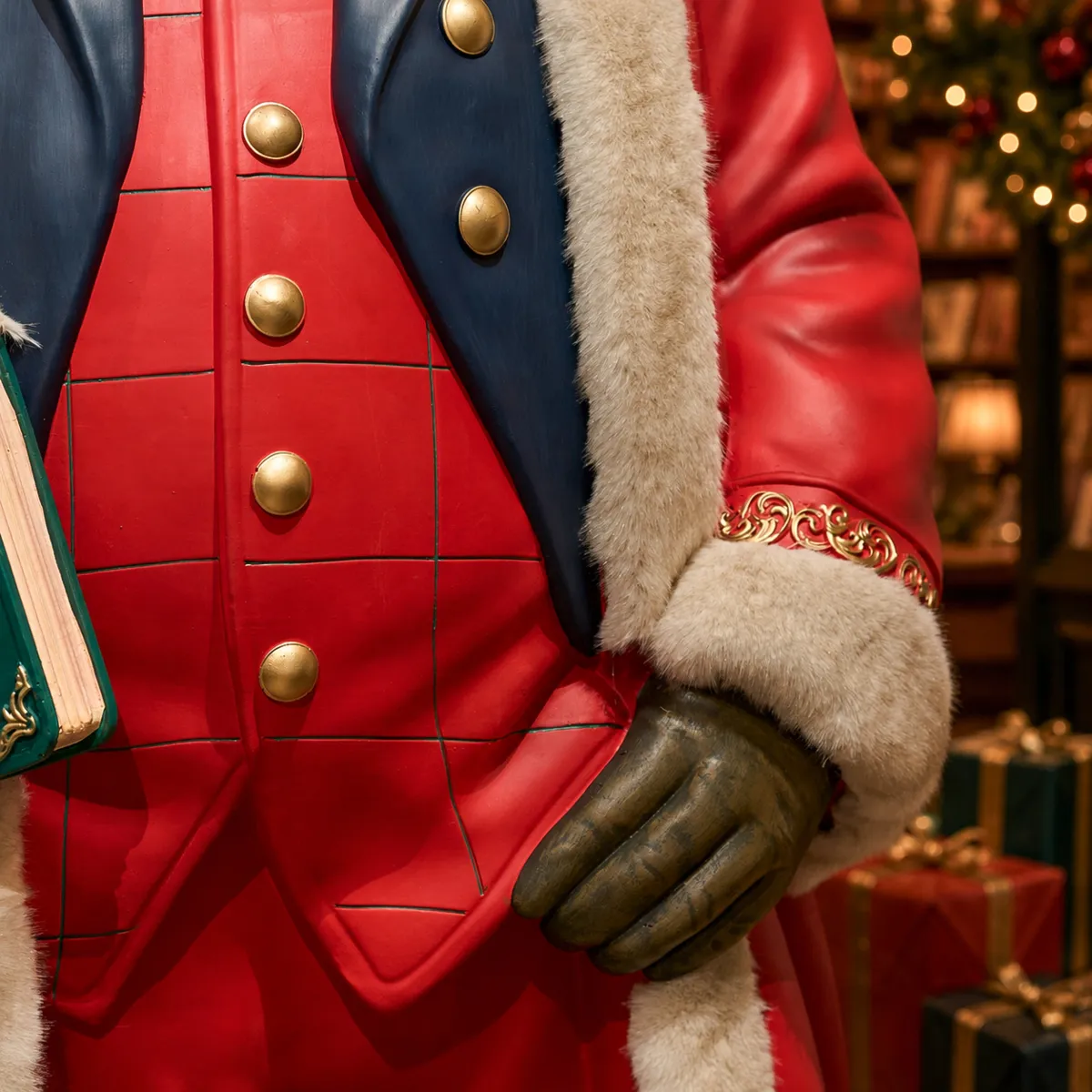 Babbo Natale Tradizionale Gigante (H163 cm) Augustin Rosso
