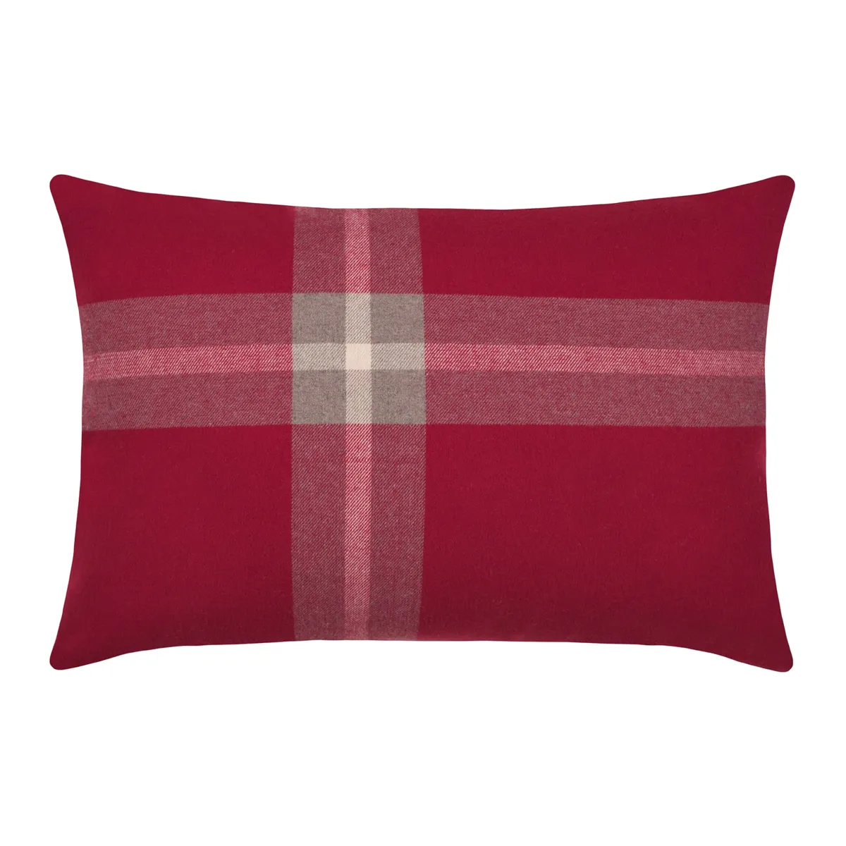 Cuscino rettangolare effetto lana (40 x 60 cm) Veran Rosso