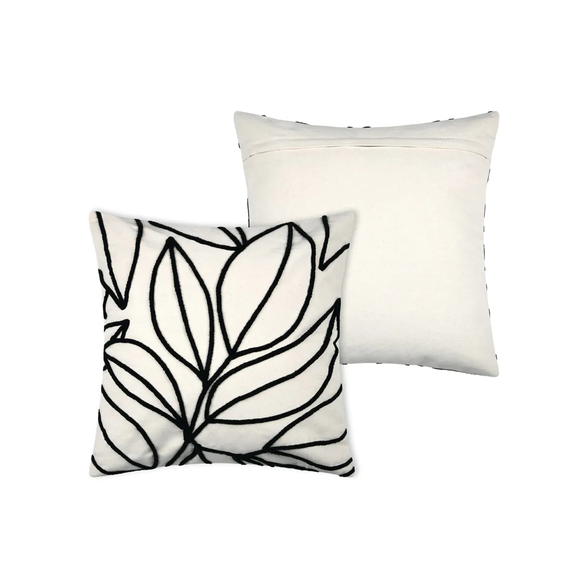 Cuscino quadrato in cotone (50 x 50 cm) Oslo Ecru