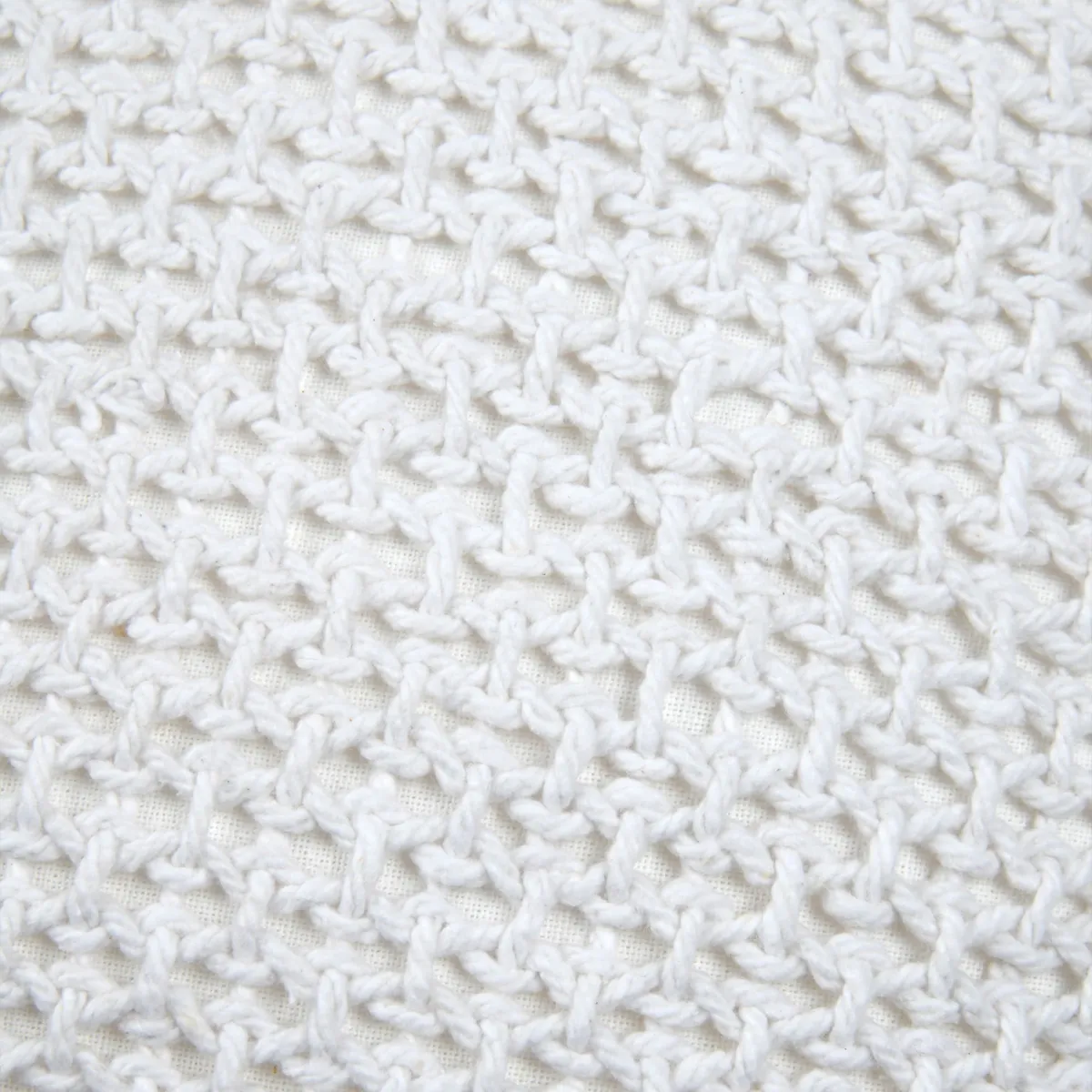 Cuscino quadrato in cotone (45 x 45 cm) Mariette Ecru