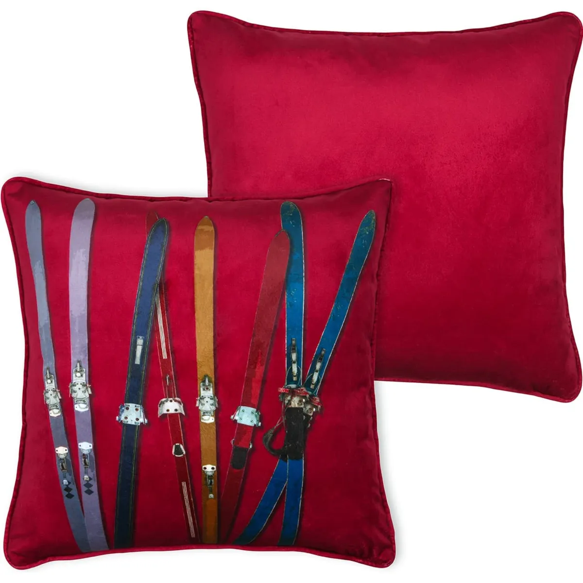 Cuscino quadrato in velluto (45 x 45 cm) Montalbert Rosso