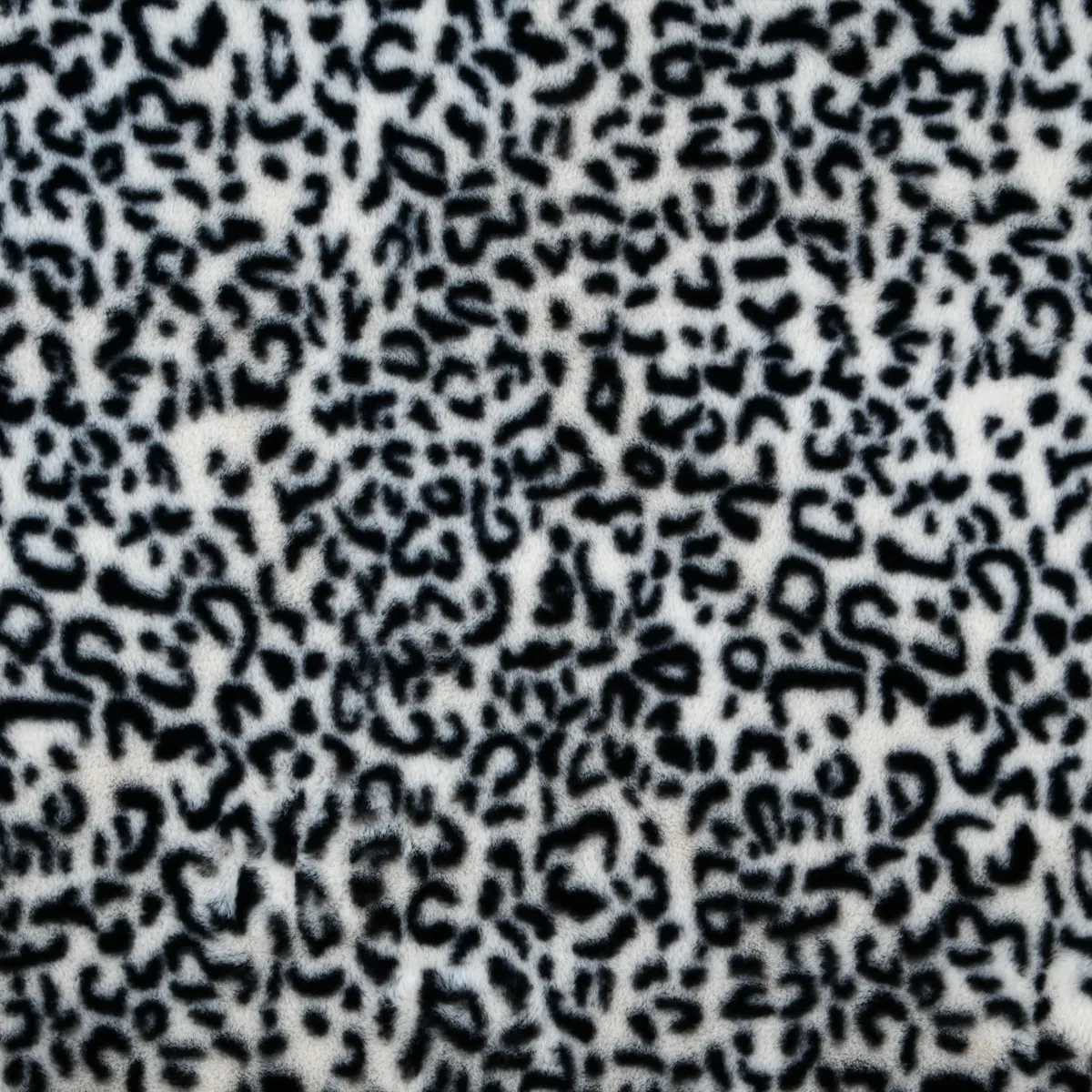 Cuscino quadrato in pelliccia sintetica (45 x 45 cm) Panthera Nero