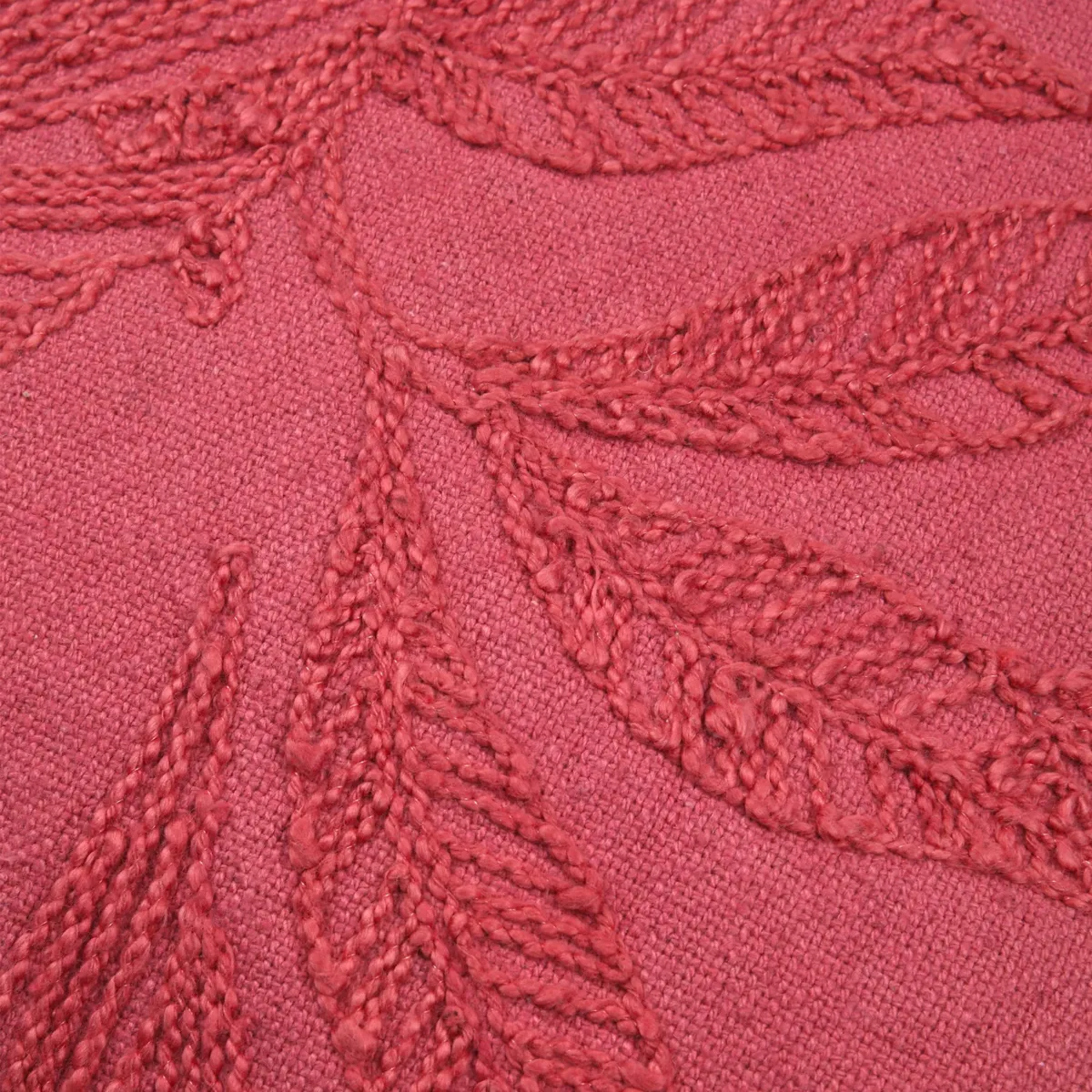 Cuscino quadrato in cotone (45 x 45 cm) Tenali Rame