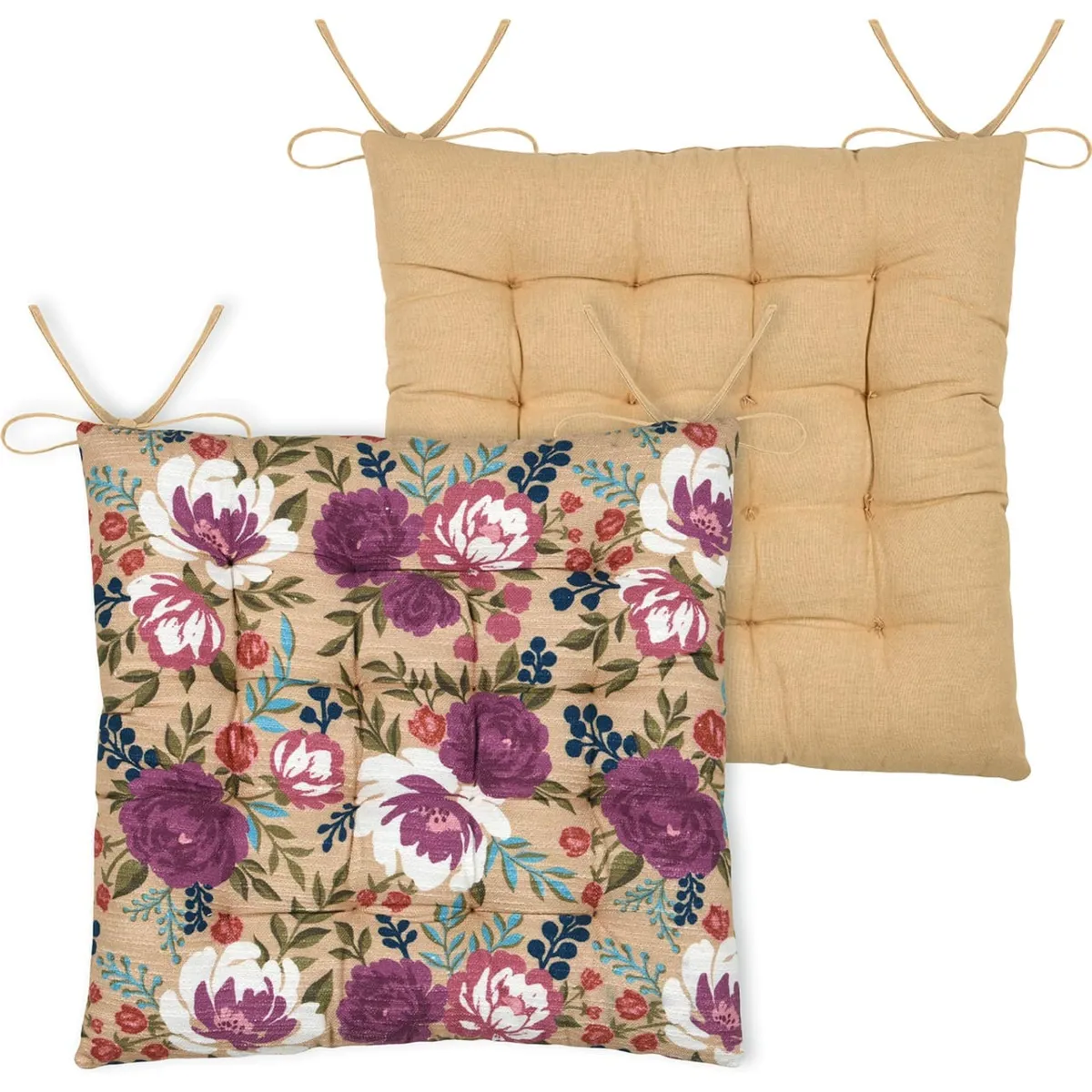 Cuscino quadrato per sedia in cotone (38 x 38 cm) Augusta Multicolore