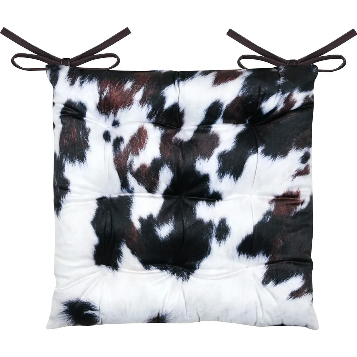 Cuscino quadrato per sedia in pelliccia sintetica (38 x 38 cm) Pelliccia Marrone