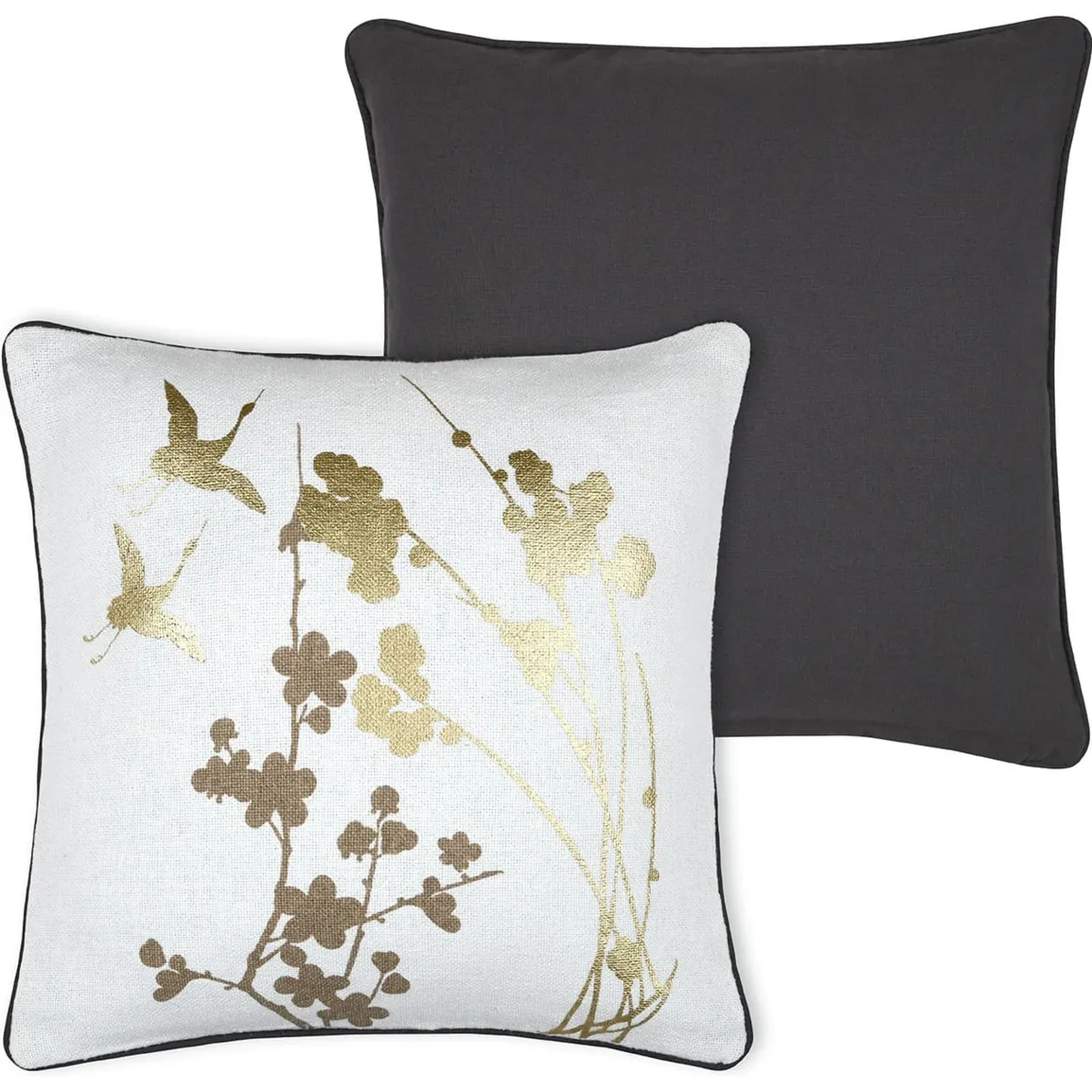 Cuscino quadrato in tessuto riciclato (45 x 45 cm) Zen Bianco