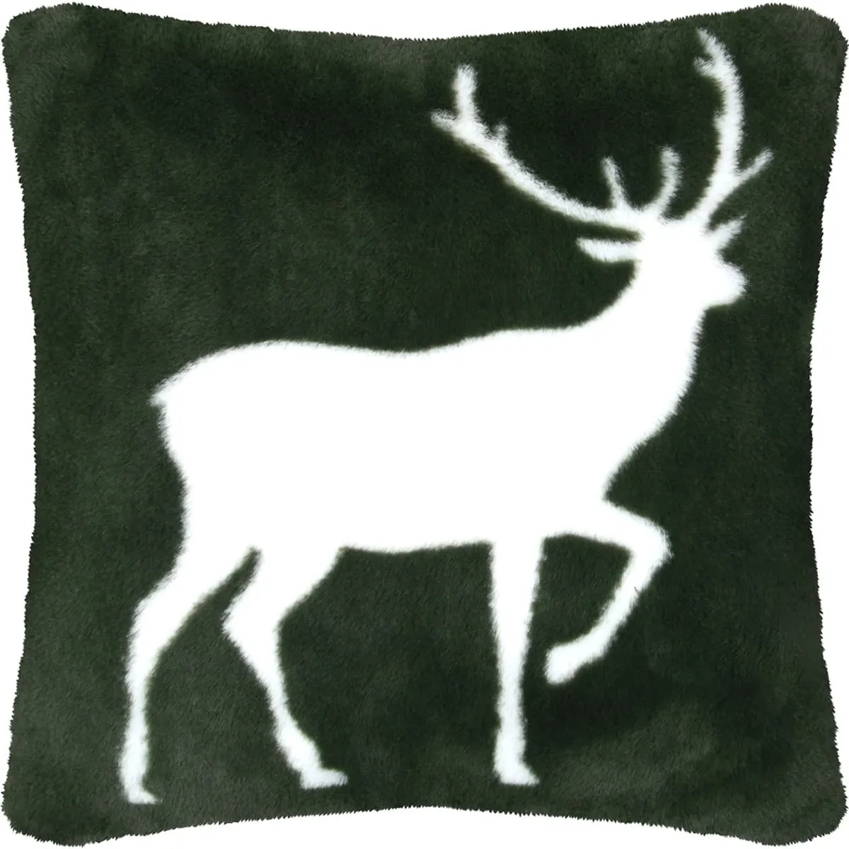 Cuscino quadrato in pile (45 x 45 cm) Brame Verde