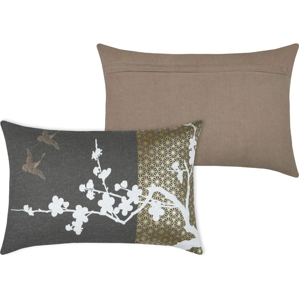 Cuscino rettangolare in tessuto riciclato (40 x 60 cm) Zen Grigio ardesia