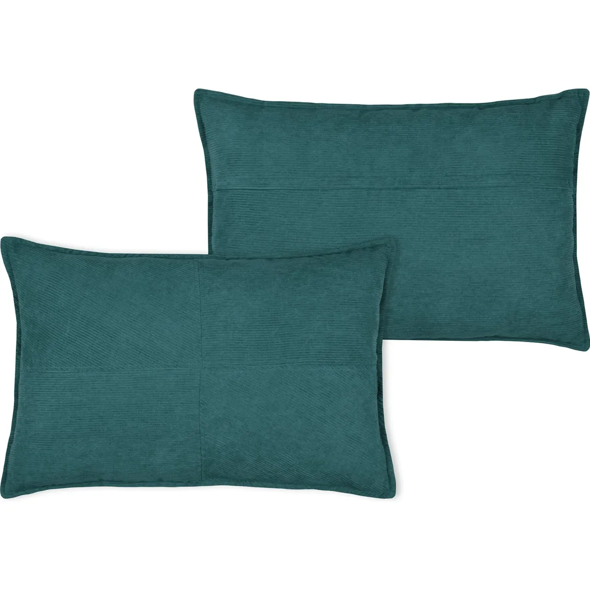Cuscino rettangolare in velluto a coste (40 x 60 cm) Dandy Blu pavone