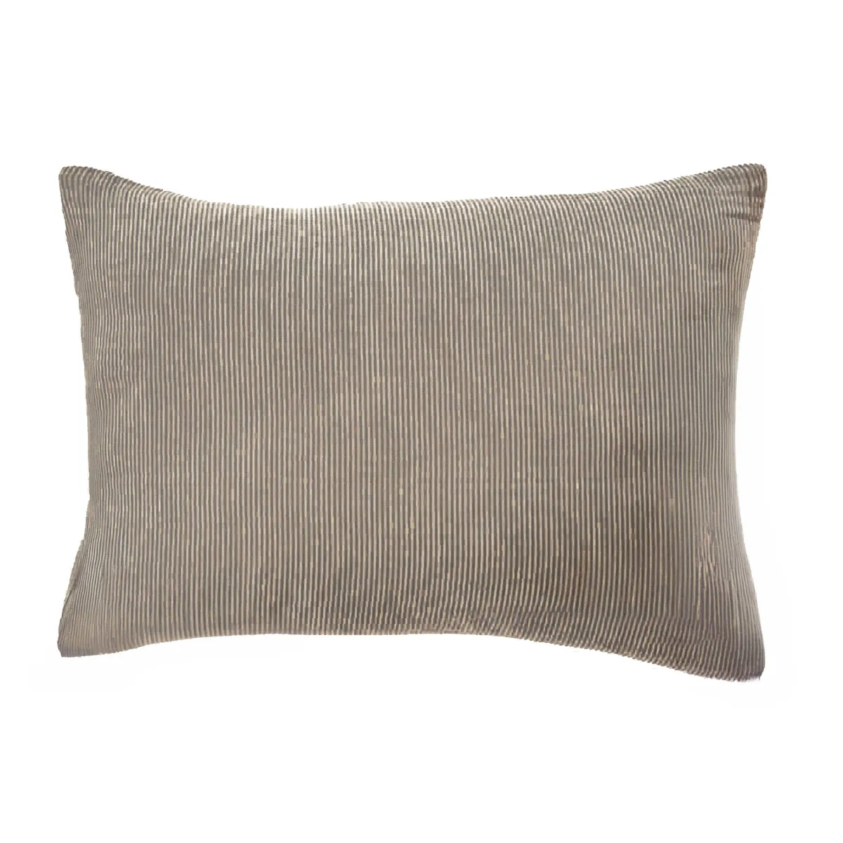 Federa rettangolare garza di cotone (50 x 70 cm) Gaïa righe Marrone