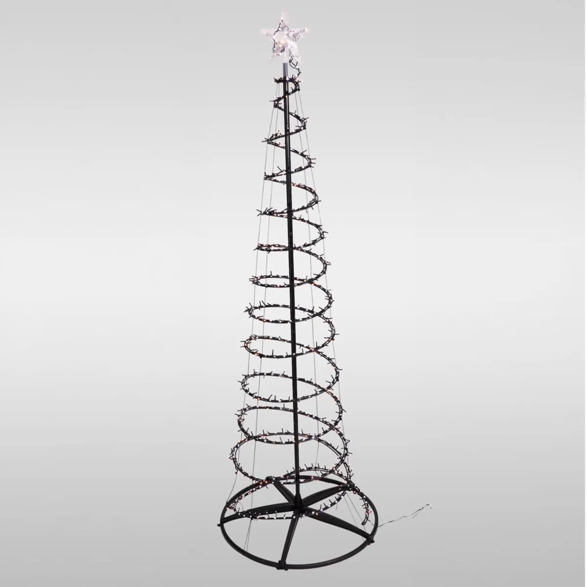 Albero luminoso 640 LED (H180 cm) Effetto cascata fisso Bianco caldo e freddo