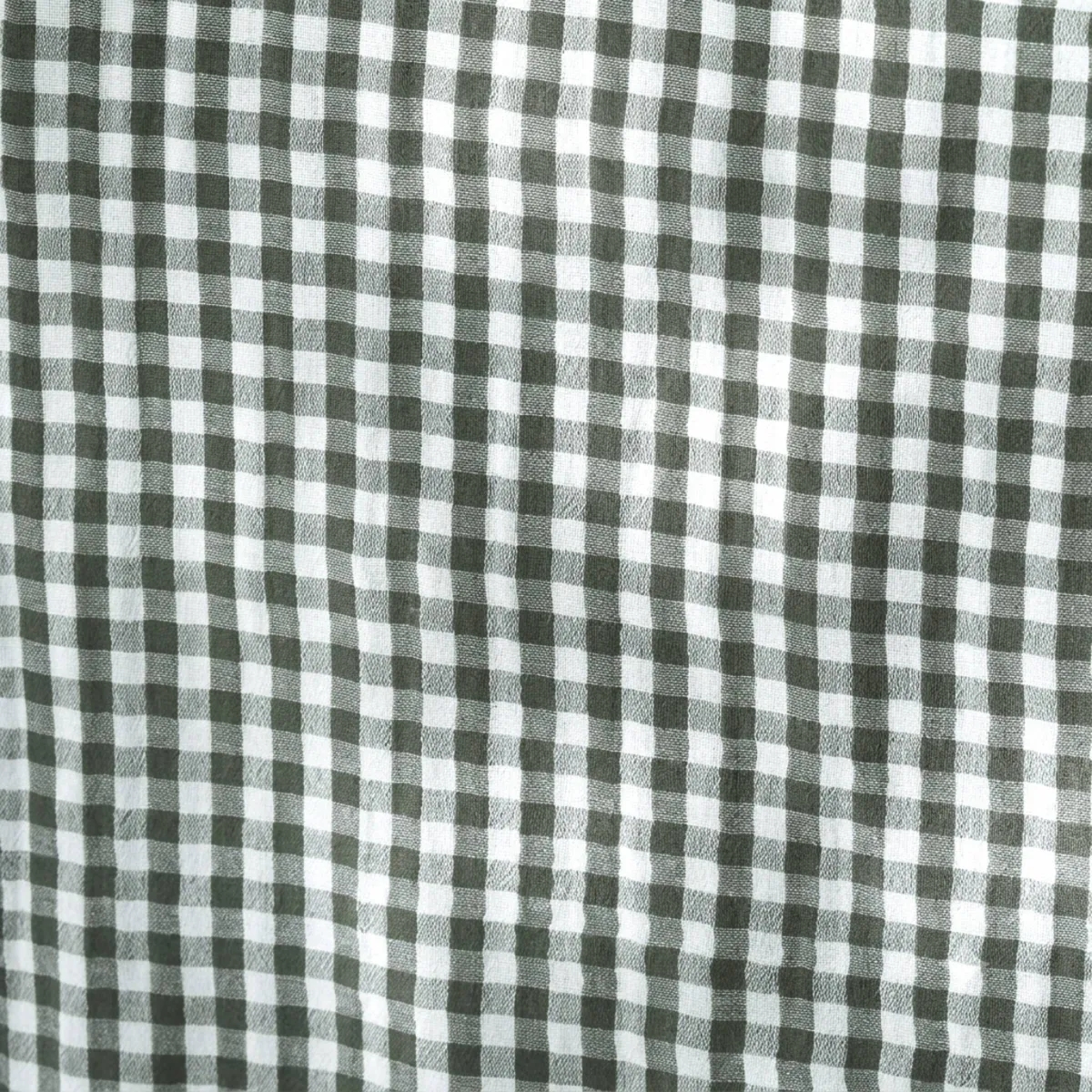Tovaglia quadrata garza di cotone (180 x 180 cm) Gaïa vichy Verde rosmarino