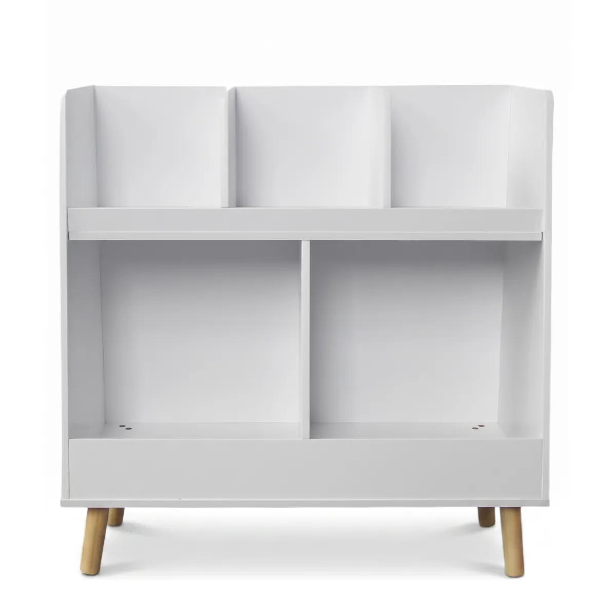 Mobile da parete per bambini in legno 5 scomparti (H70 cm) Hector Bianco