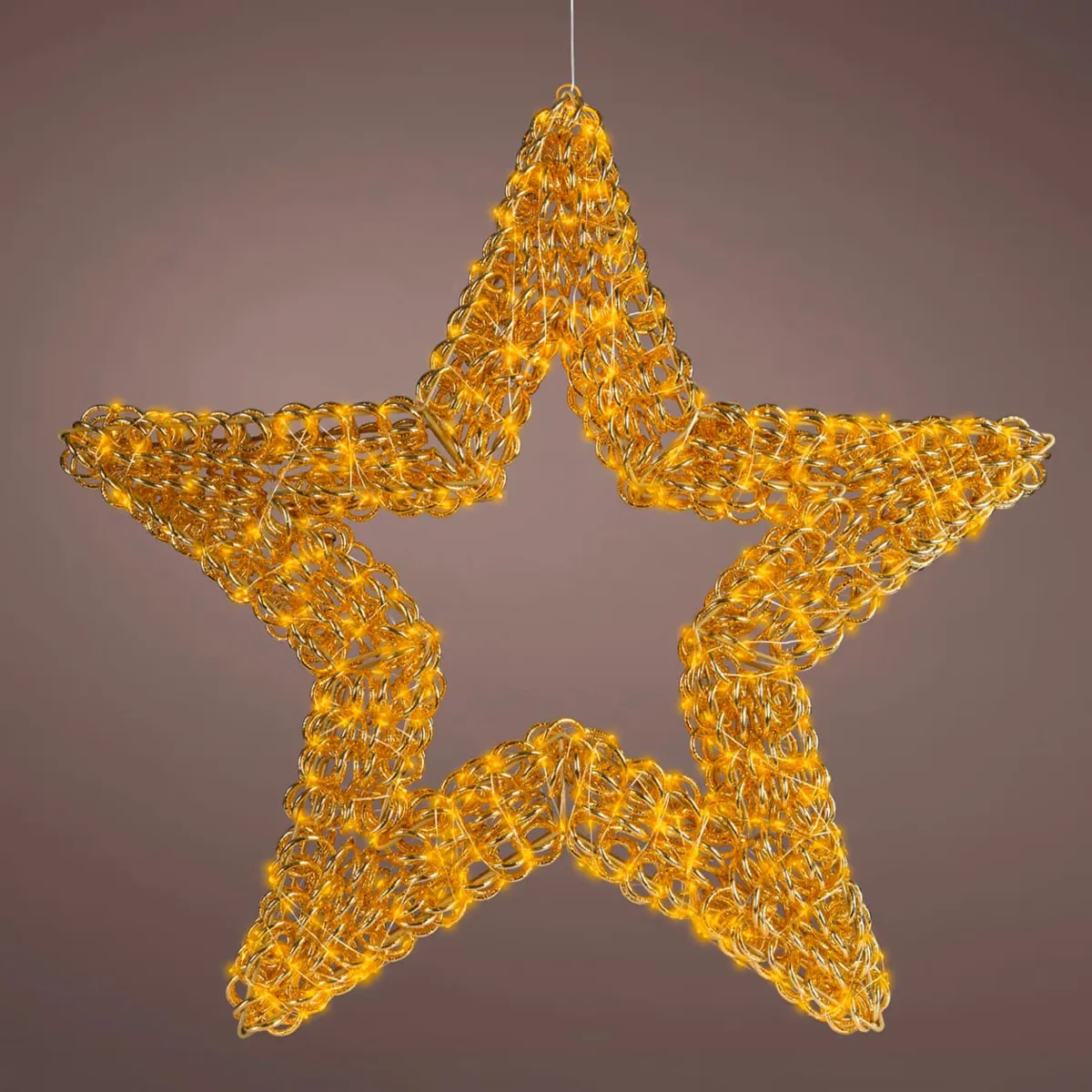 Stella luminosa 800 LED (D78 cm) Veglione Flash Oro intenso e bianco caldo