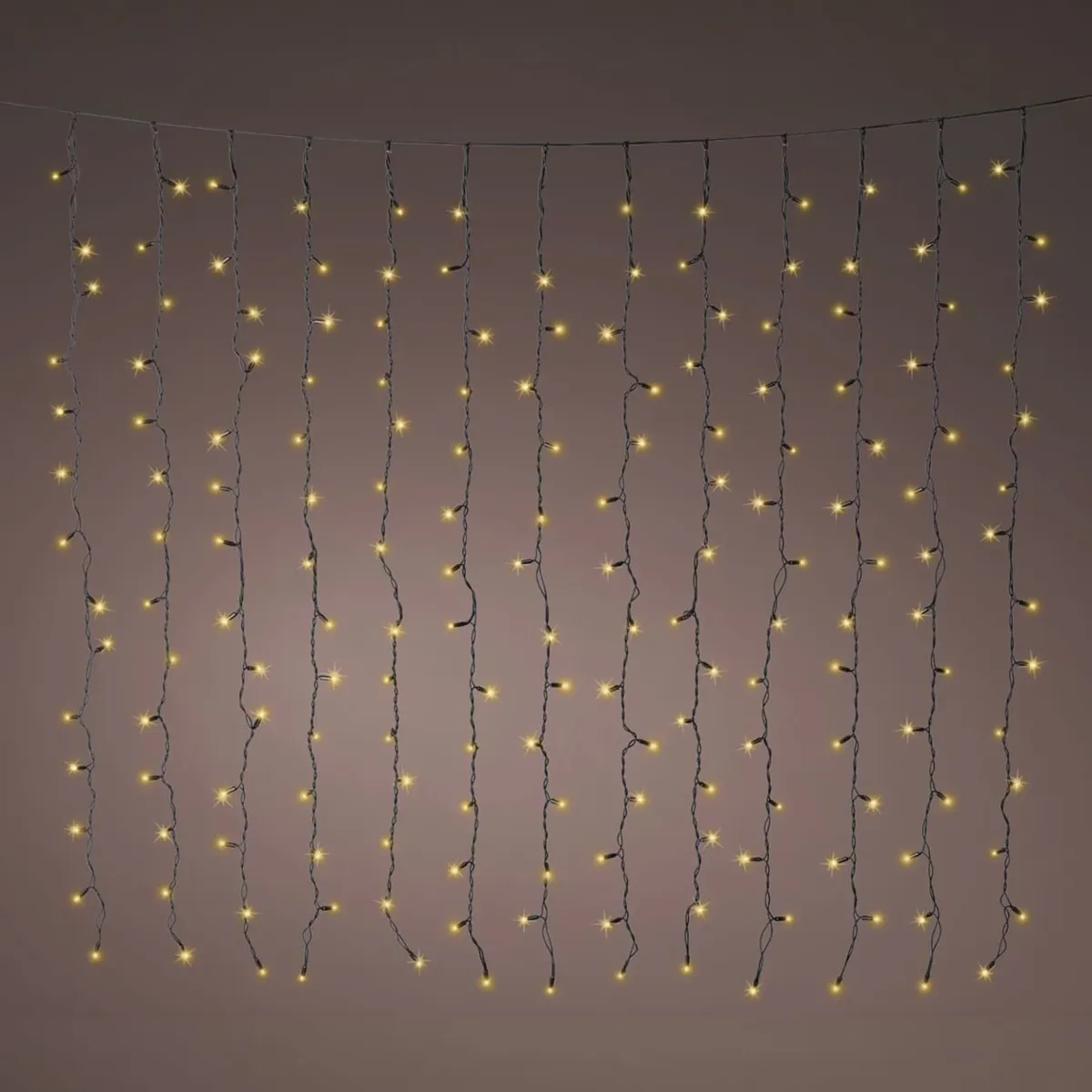 Tenda luminosa connettibile H2m L2m 224 LED cavo nero Pro-lights Flash Bianco caldo e freddo