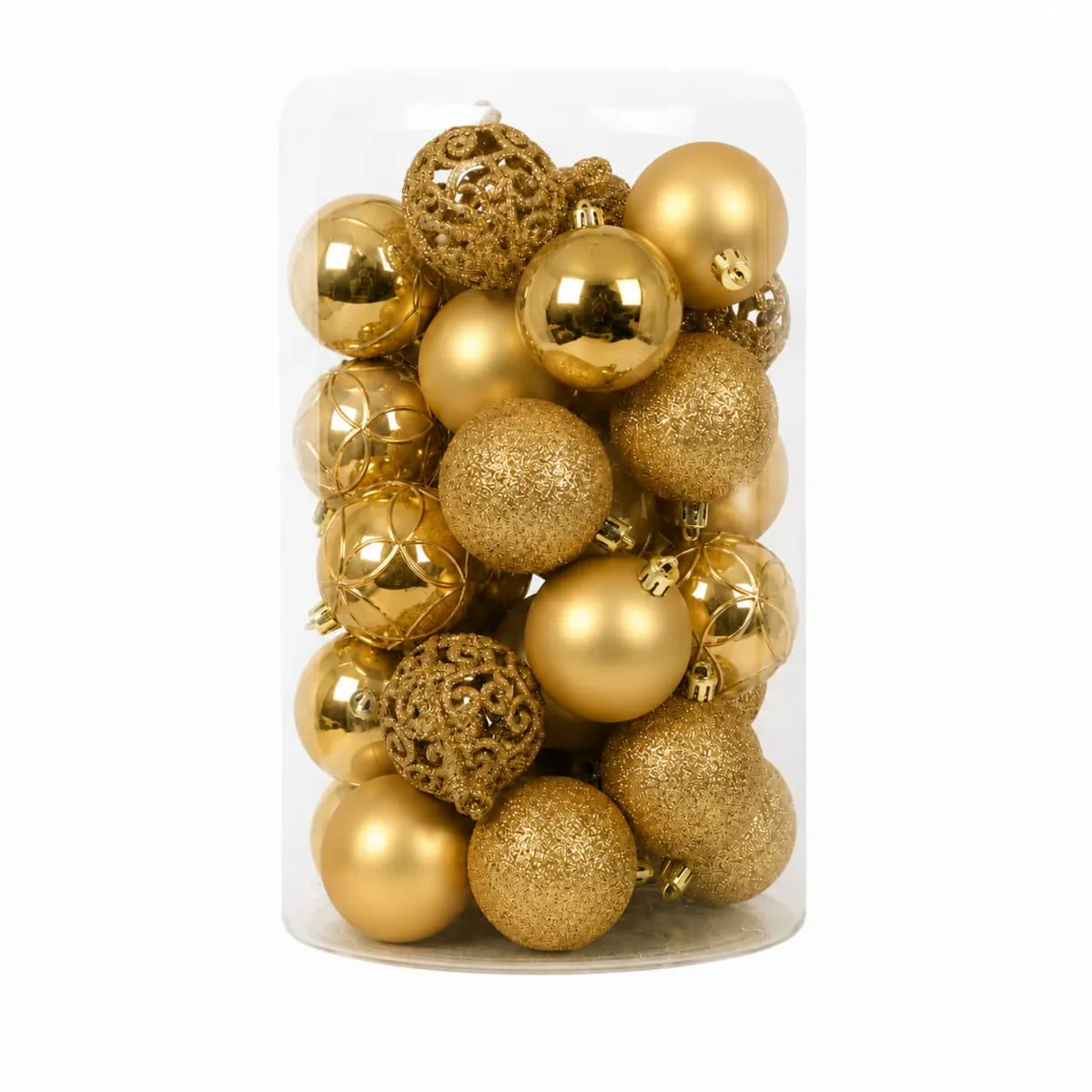 Set di 35 palline di natale (D60 mm) Aravis mix Oro