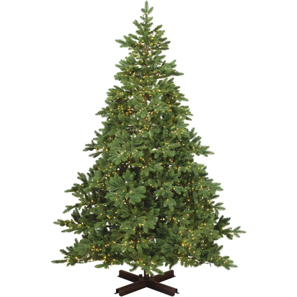 Albero di Natale artificiale luminoso 2500 LED (H210 cm) Everis Verde