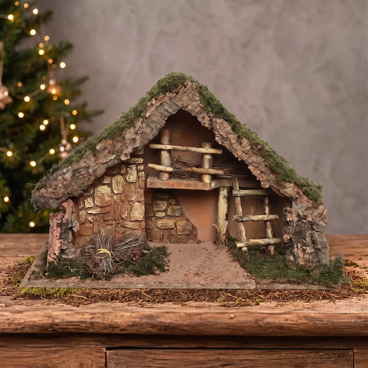 Crèche de Noël vide Sainte Charlotte