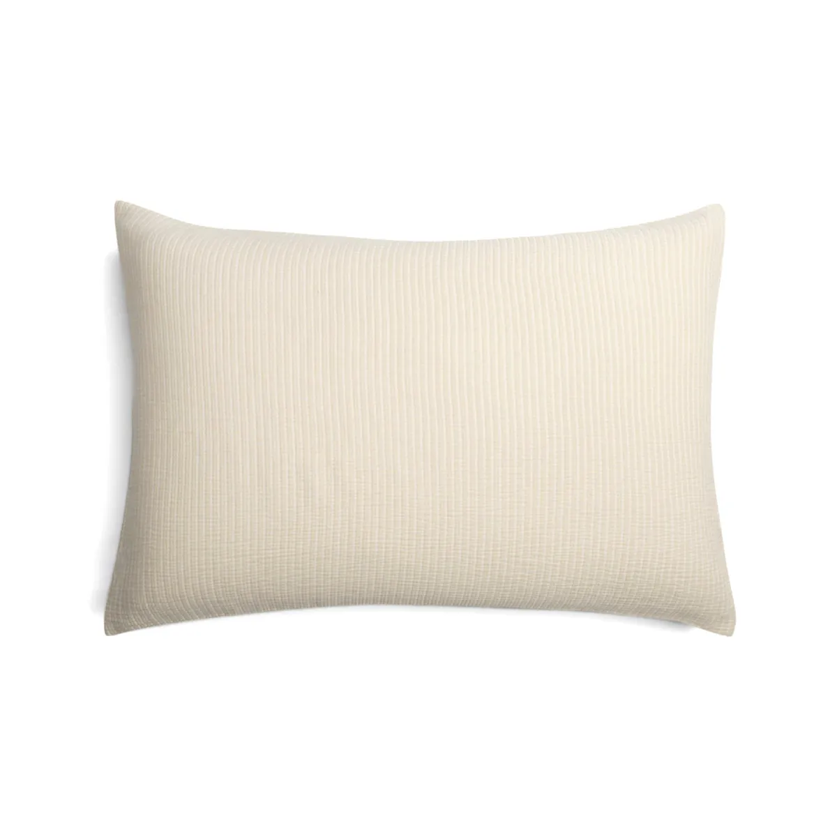 Federa rettangolare in garza di cotone trapuntata (50 x 80 cm) Oria Beige