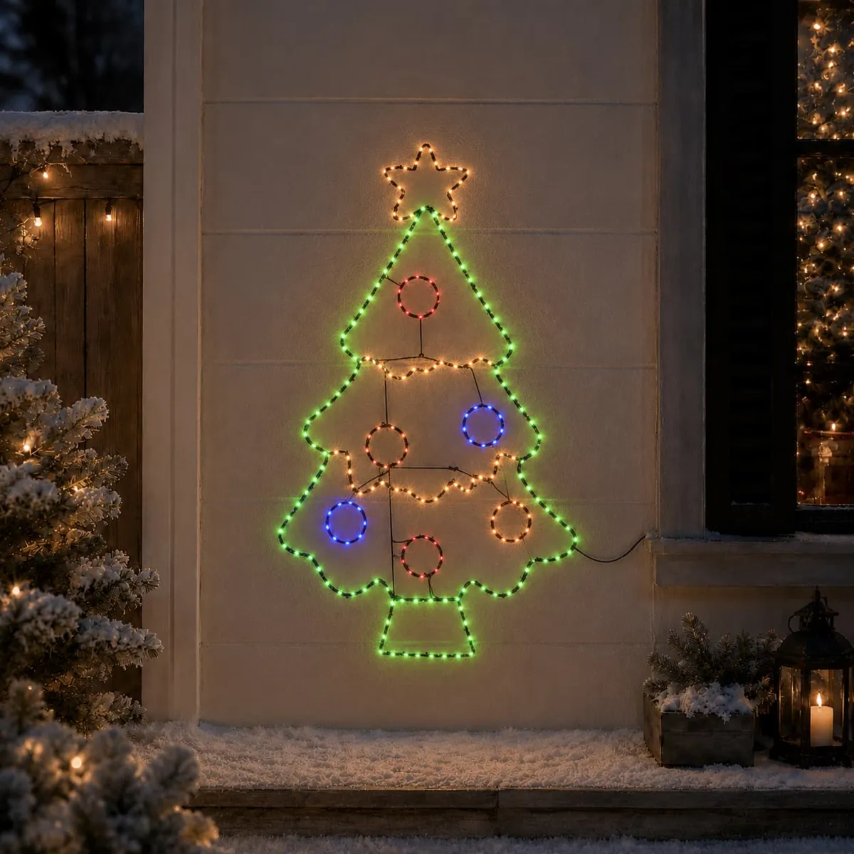 SILHOUETTE LUM ARBRE DE NOèL 80CM 201 LED