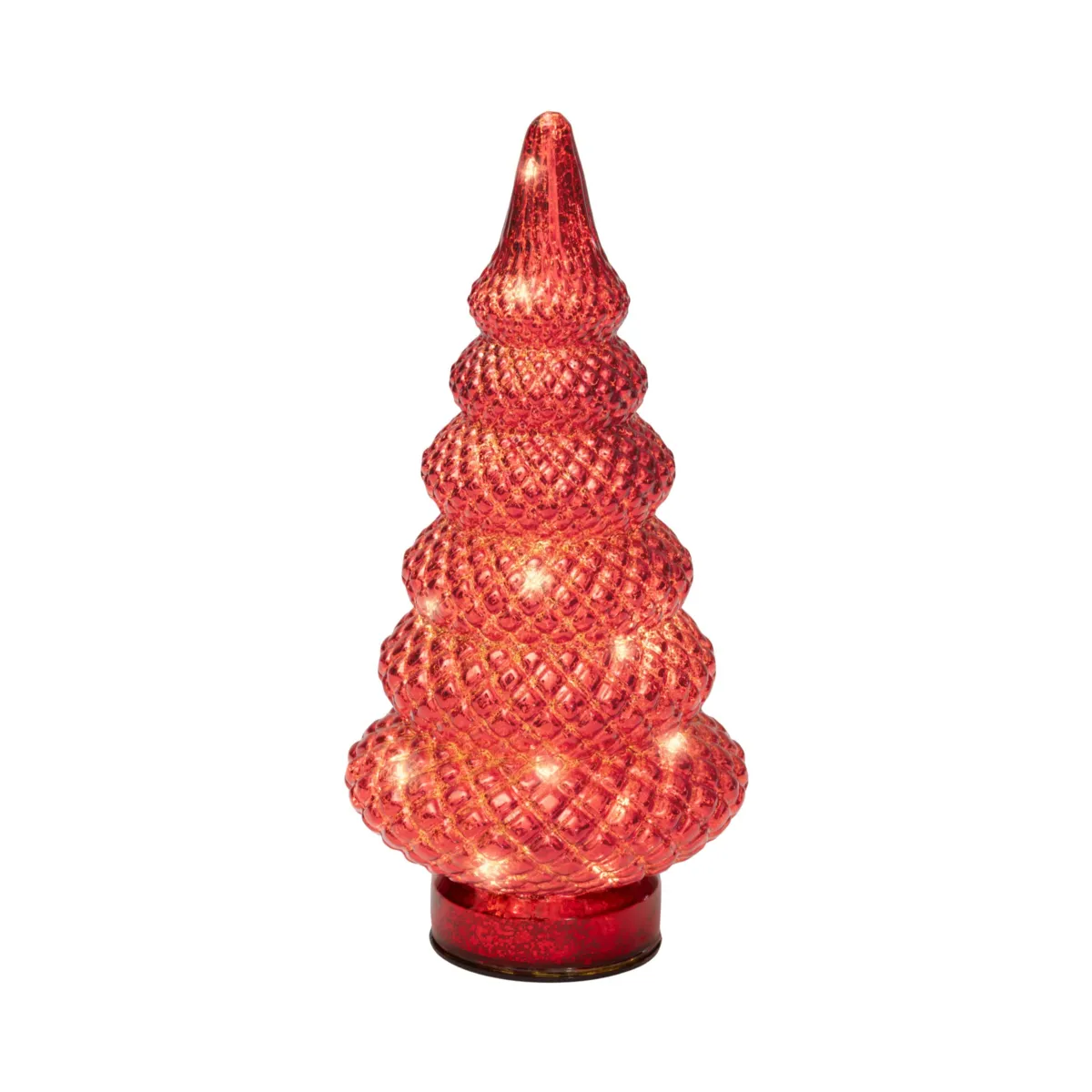 Albero luminoso in vetro (D25,5 cm) Eternel Rosso