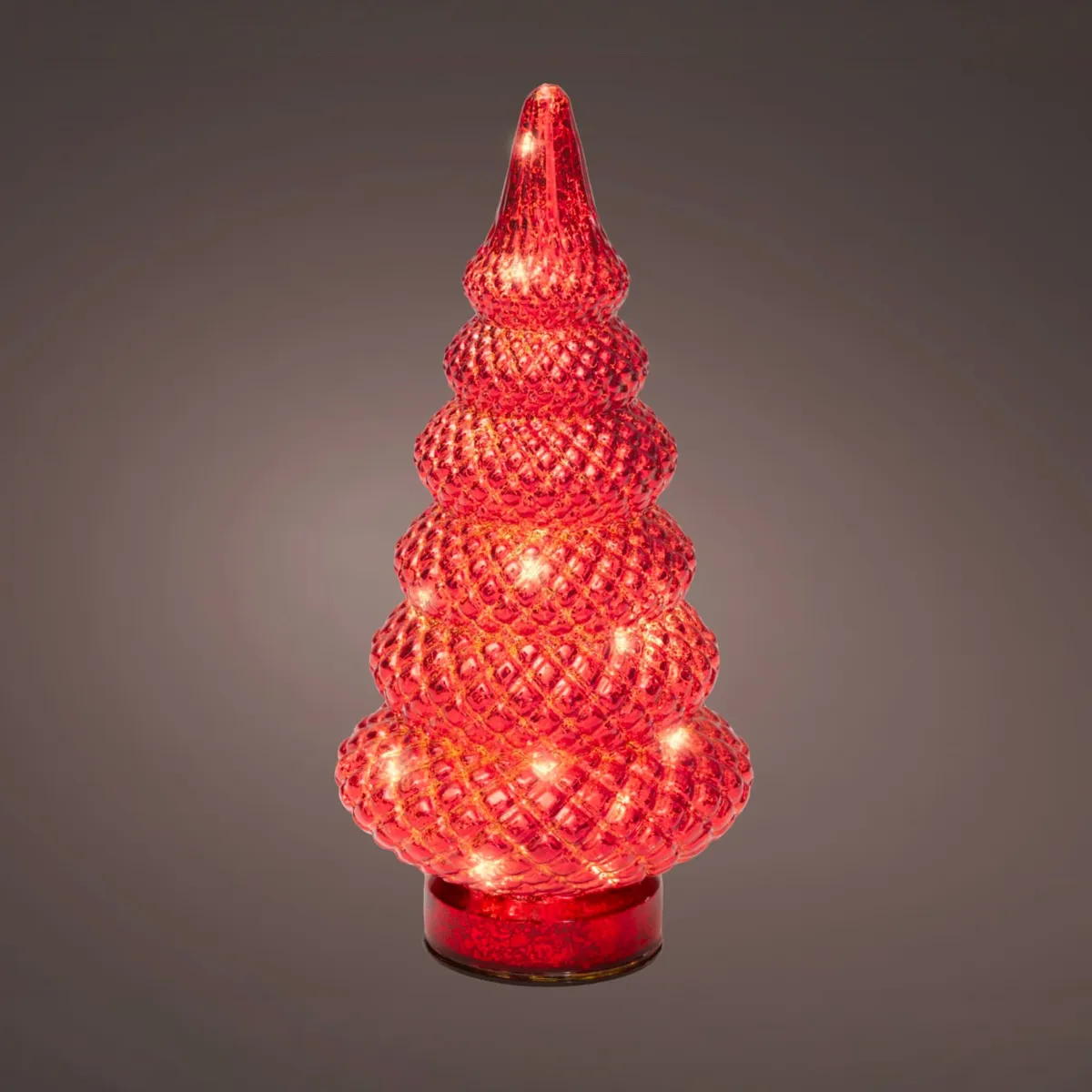 Albero luminoso in vetro (D25,5 cm) Eternel Rosso