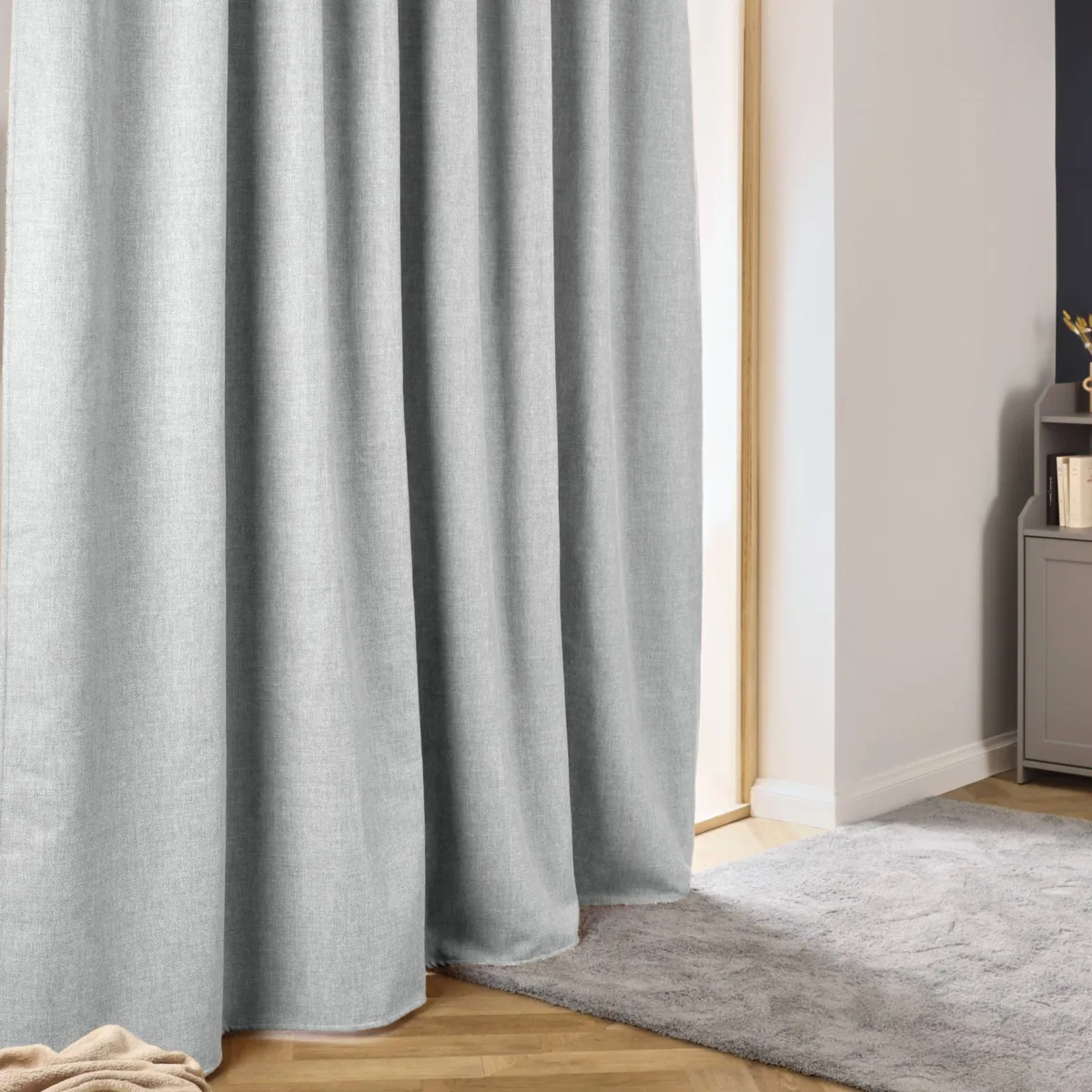 Tenda semi-oscurante termica con passanti nascosti (280 x 240 cm) Alba Grigio