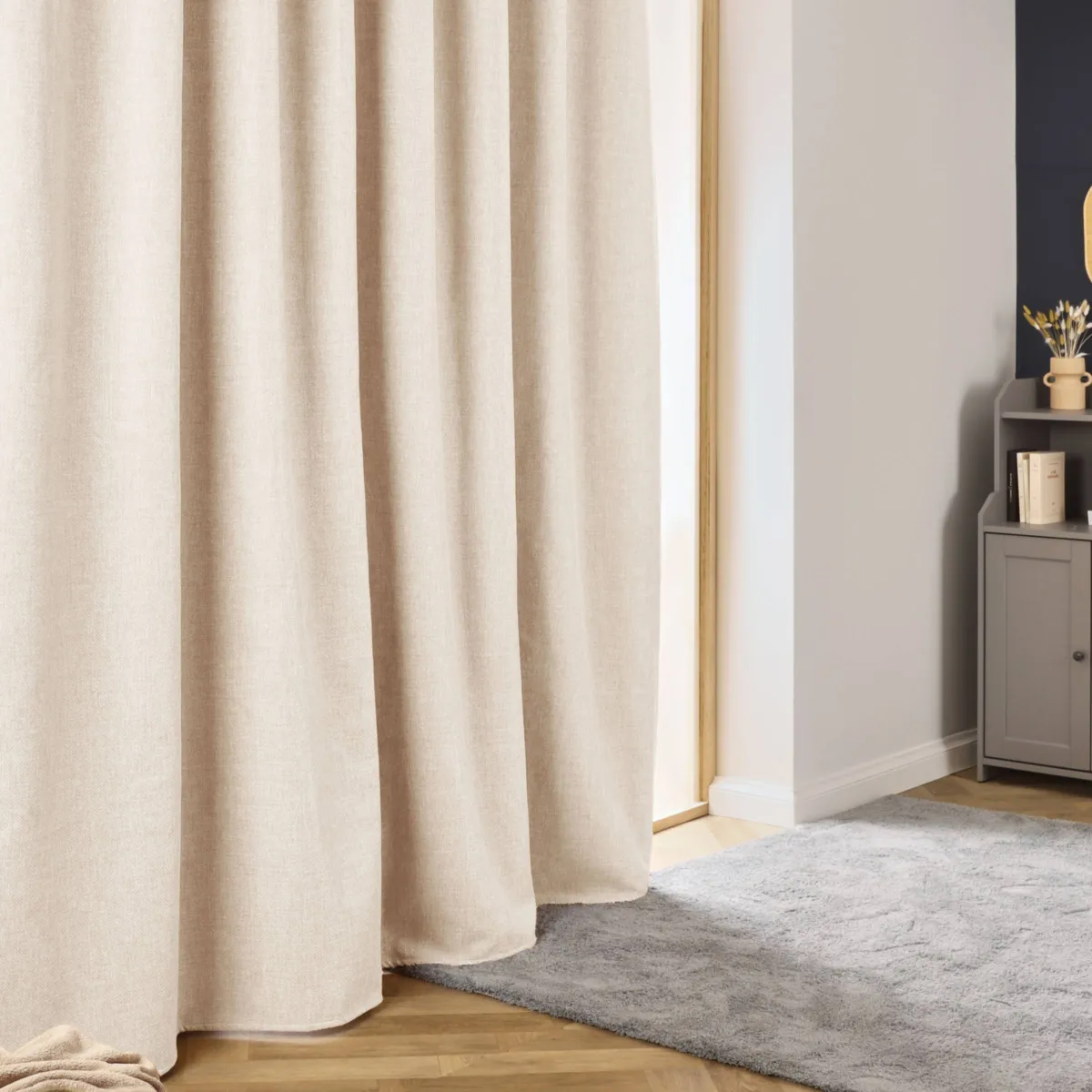 Tenda semi-oscurante termica con passanti nascosti (280 x 240 cm) Alba Beige grège