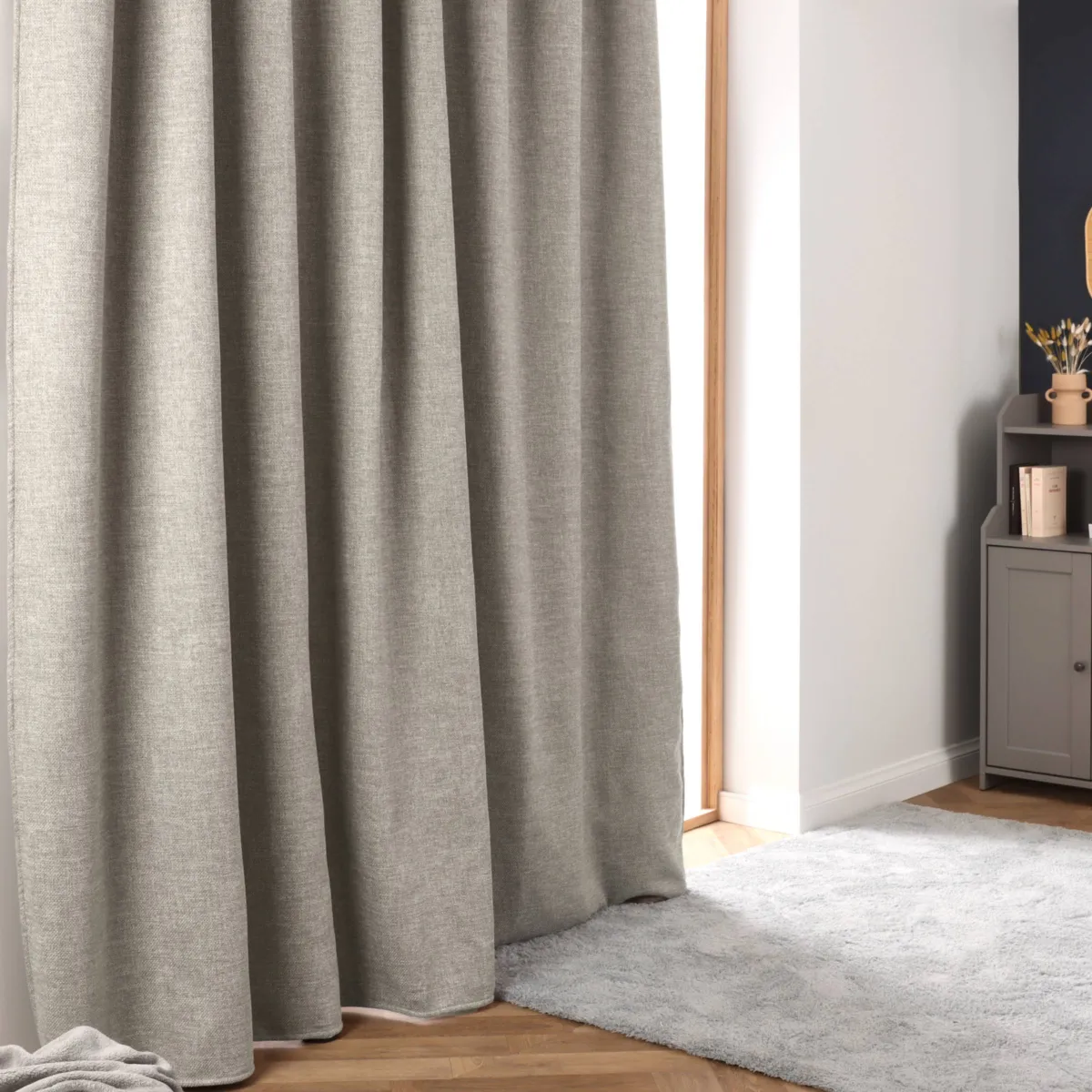 Tenda semi-oscurante termica passanti nascosti (280 x 240 cm) Alba Tortora