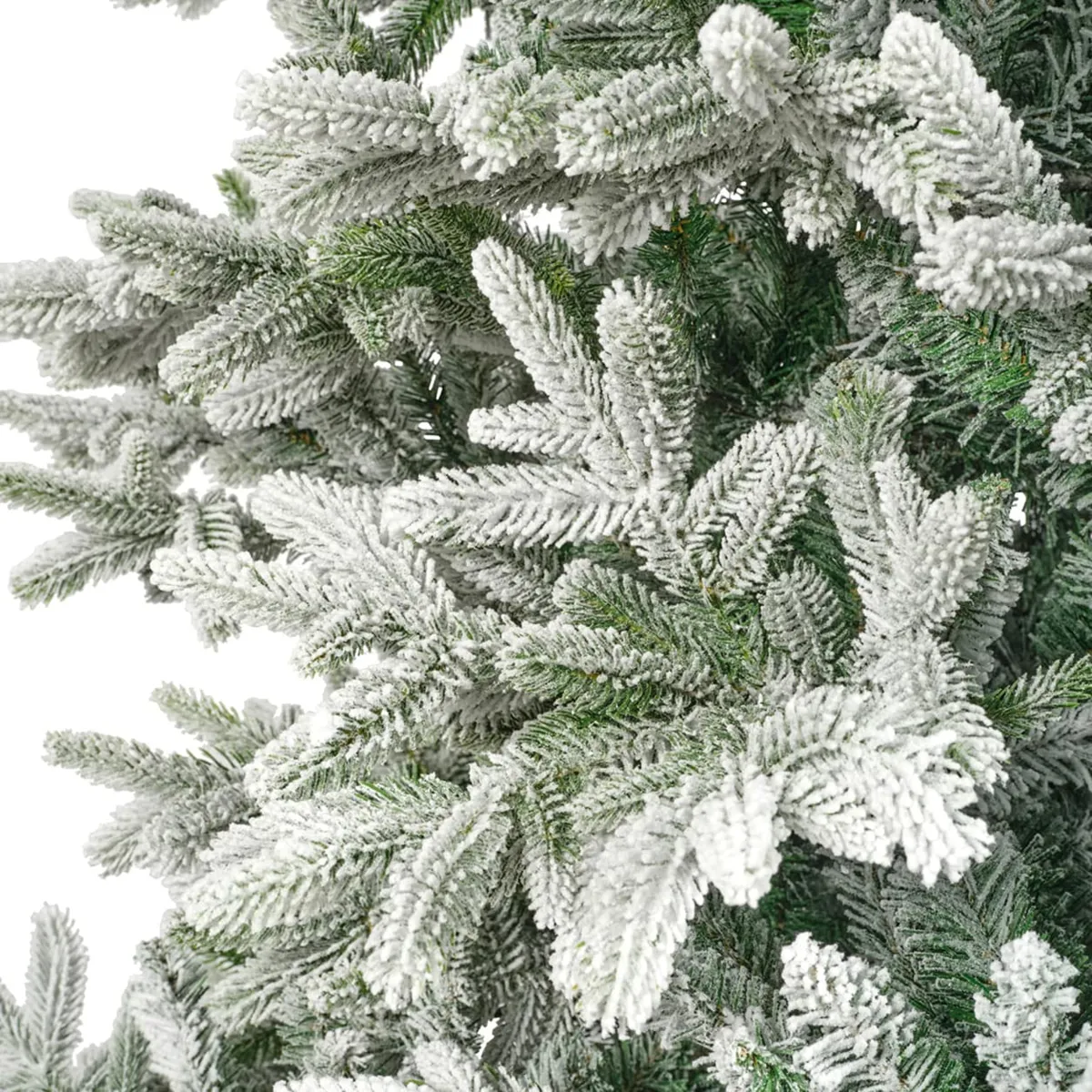 Albero di Natale artificiale (H240 cm) Abies Nordmann Verde innevato