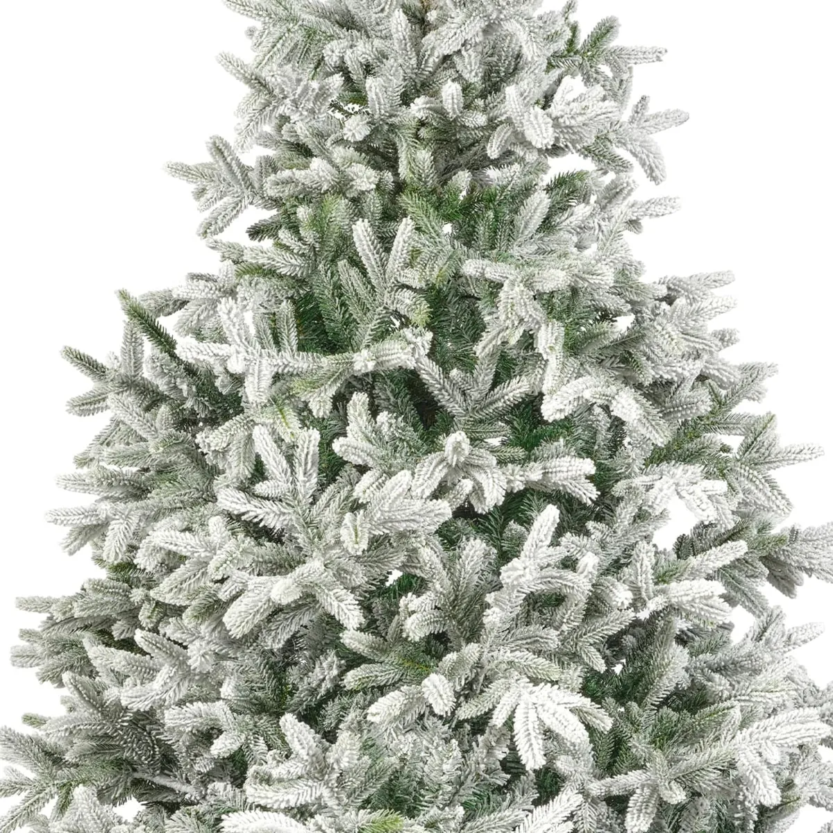 Albero di Natale artificiale (H240 cm) Abies Nordmann Verde innevato