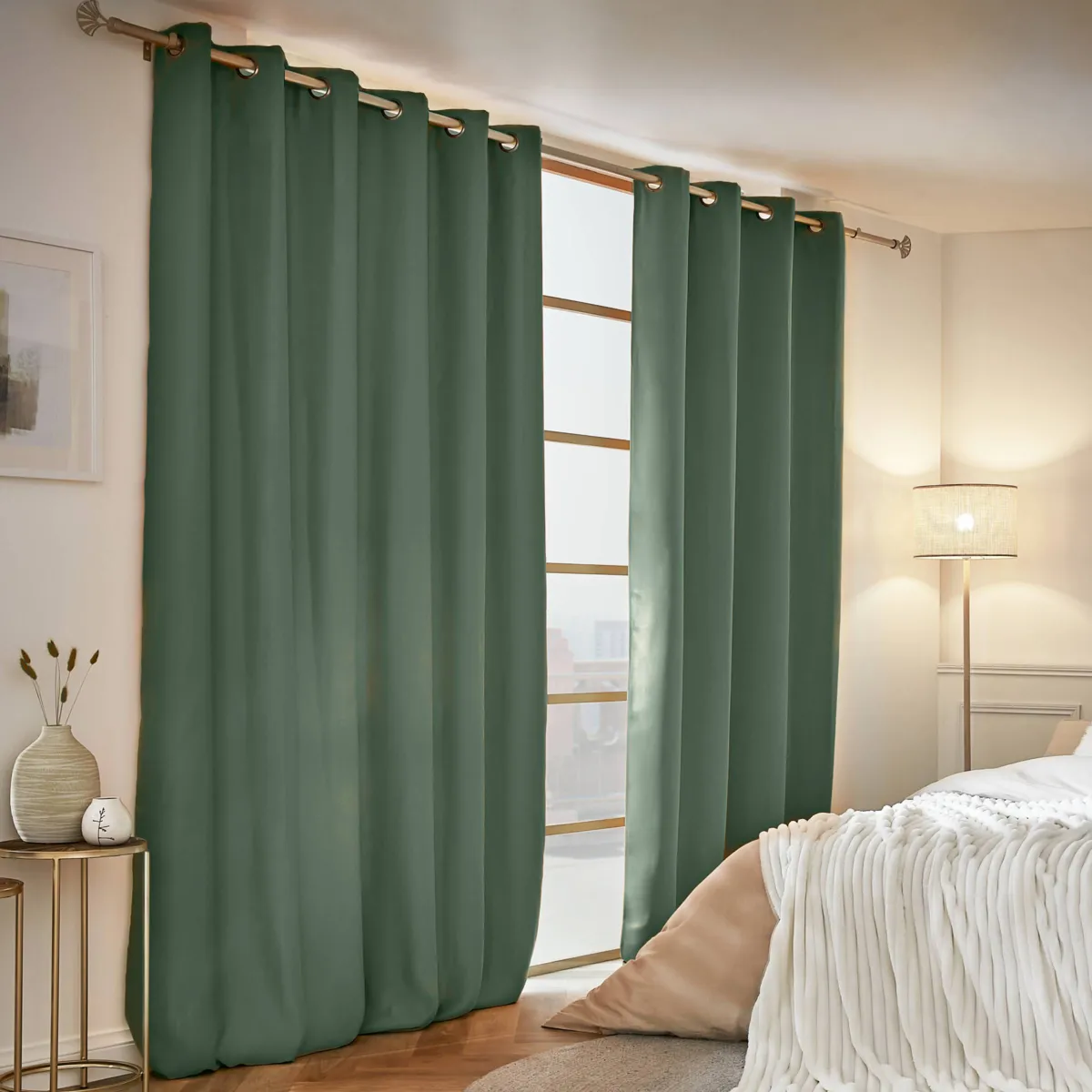 Tenda semi-oscurante termica (180 x 260 cm) Nocta Verde rosmarino