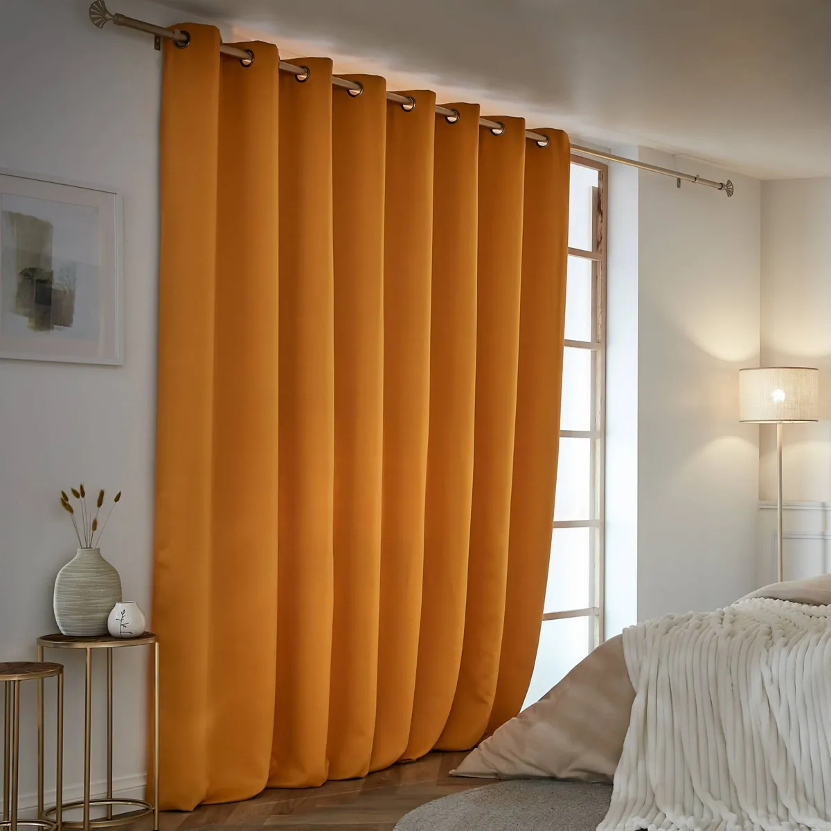 Tenda semi-oscurante termica (280 x 240 cm) Nocta Giallo senape