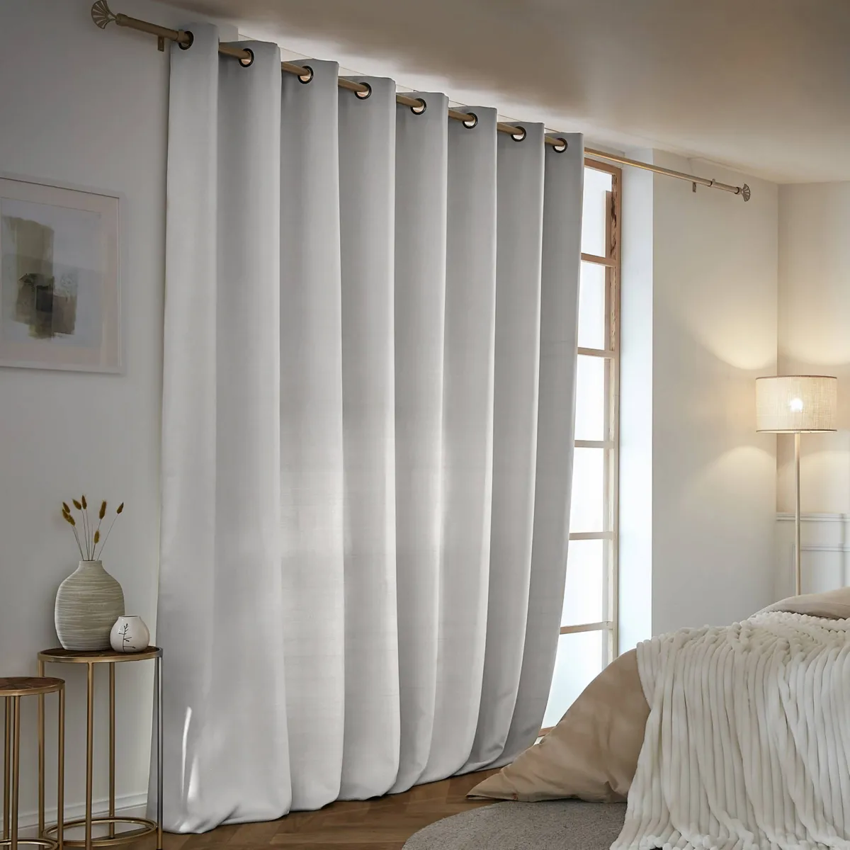 Tenda semi-oscurante termica (280 x 240 cm) Nocta Grigio chiaro