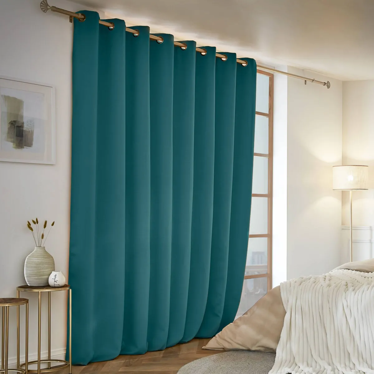 Tenda semi-oscurante termica (280 x 240 cm) Nocta Blu ottanio