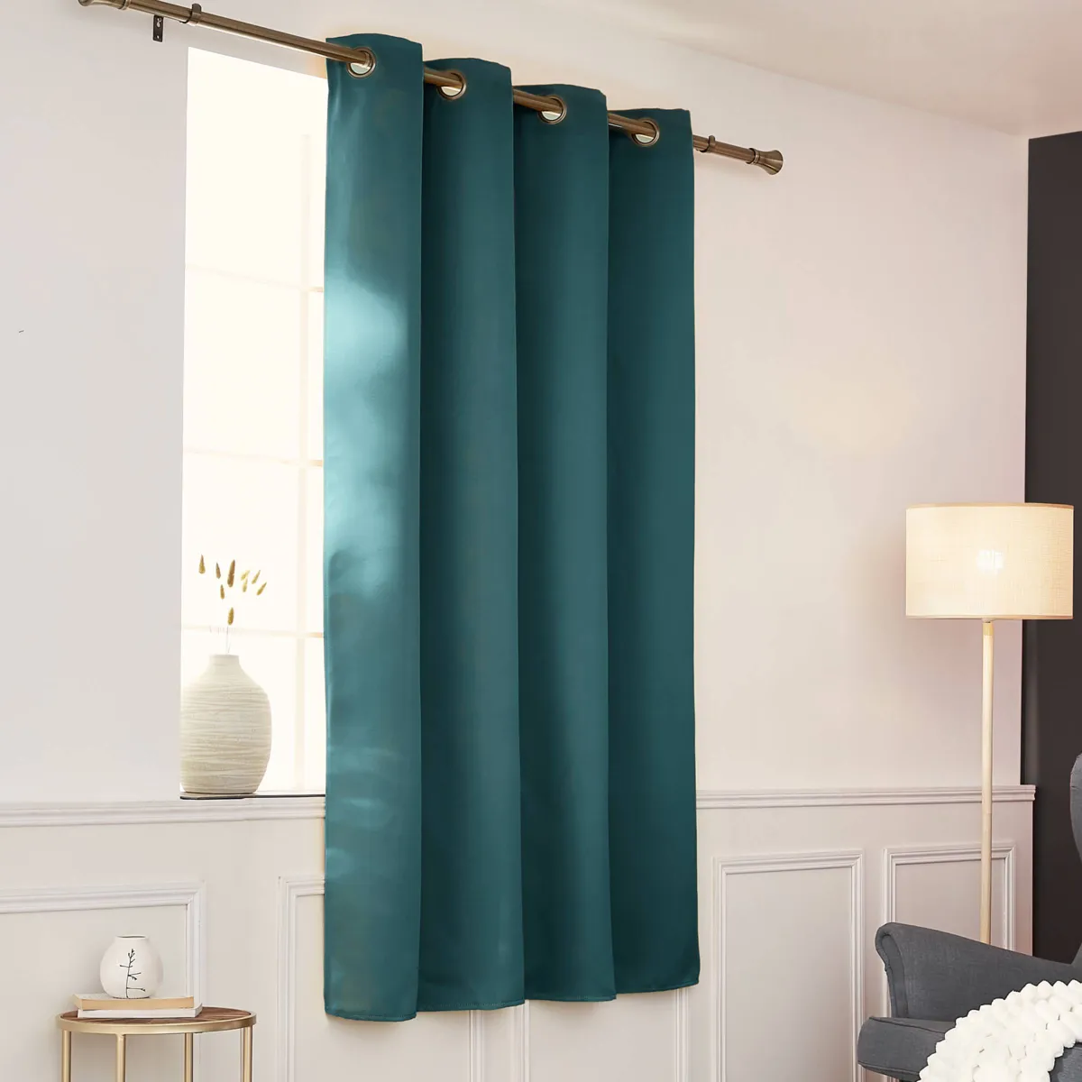 Tenda semi-oscurante termica (140 x 180 cm) Nocta Blu ottanio