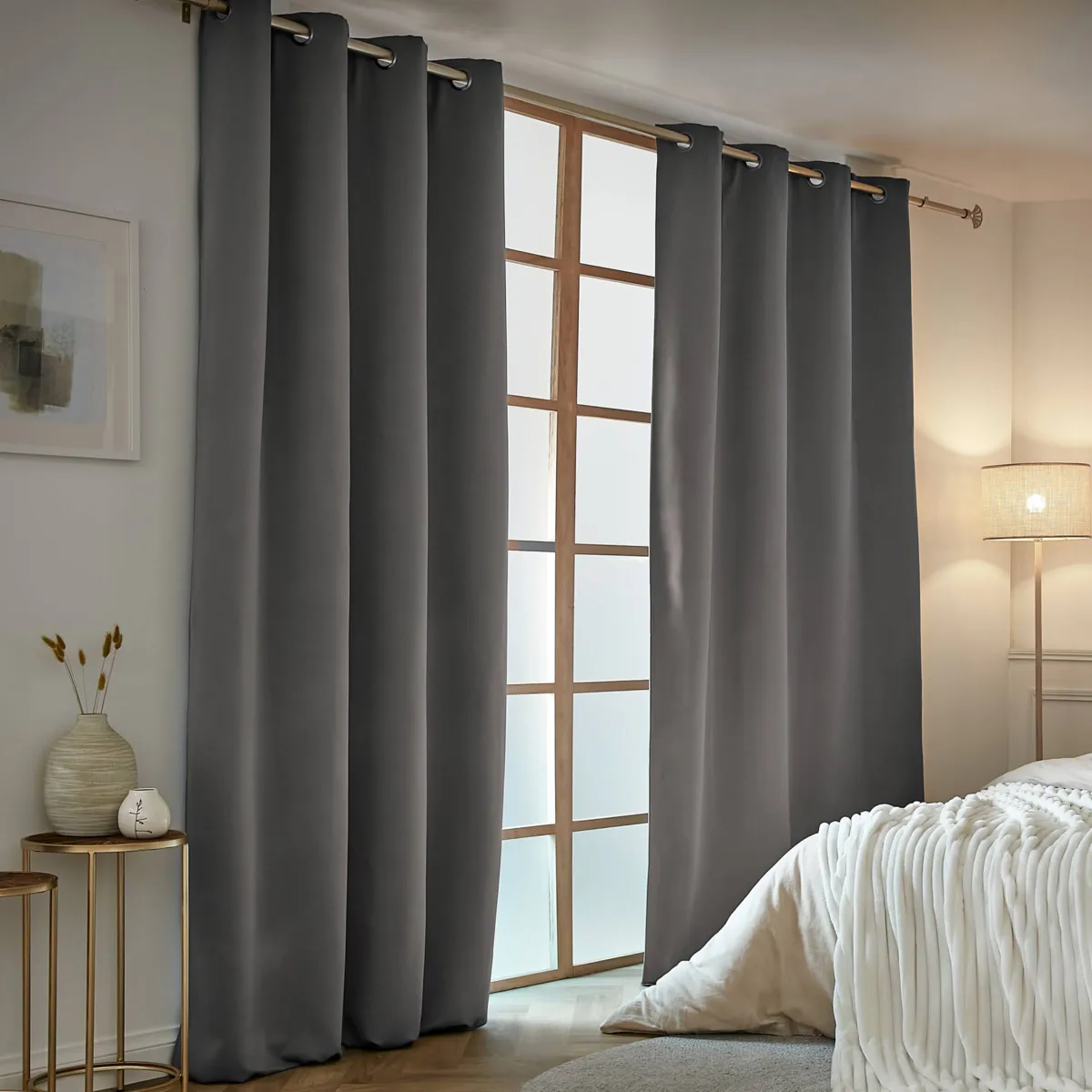 Tenda semi-oscurante termica (140 x 240 cm) Nocta Grigio antracite