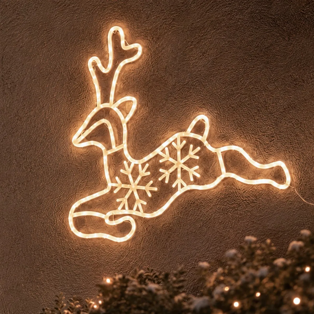 Slitta natalizia luminosa 180 LED (H51 cm) Luce Incantata Bianco caldo