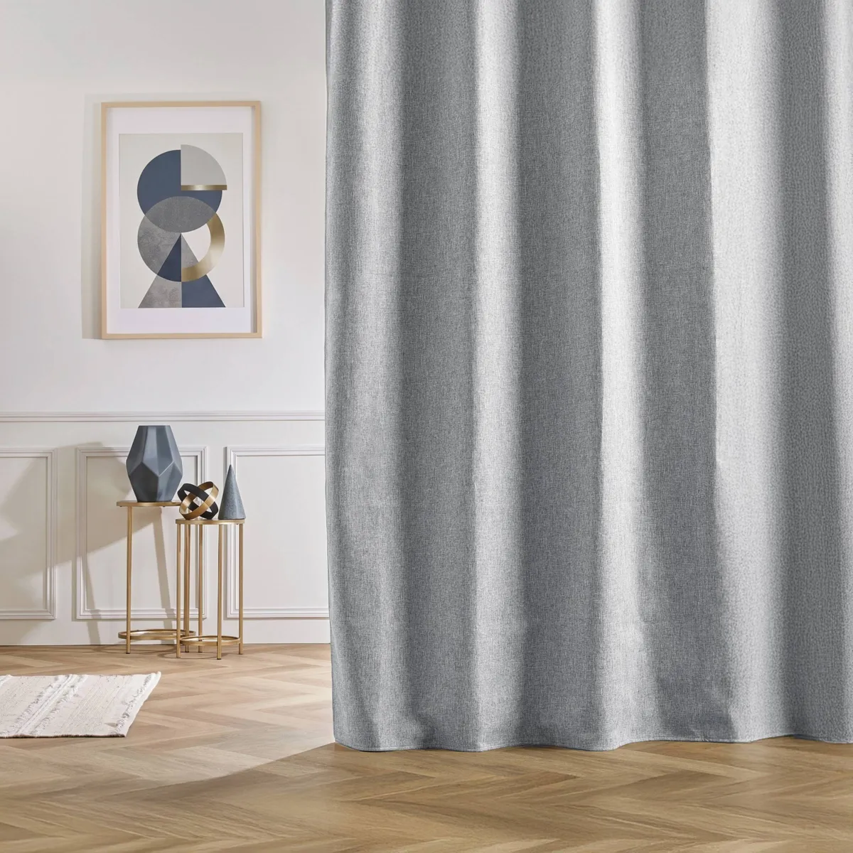 Tenda semi-oscurante Total Blackout passanti nascosti (180 x 260 cm) Ombra Grigio chiaro