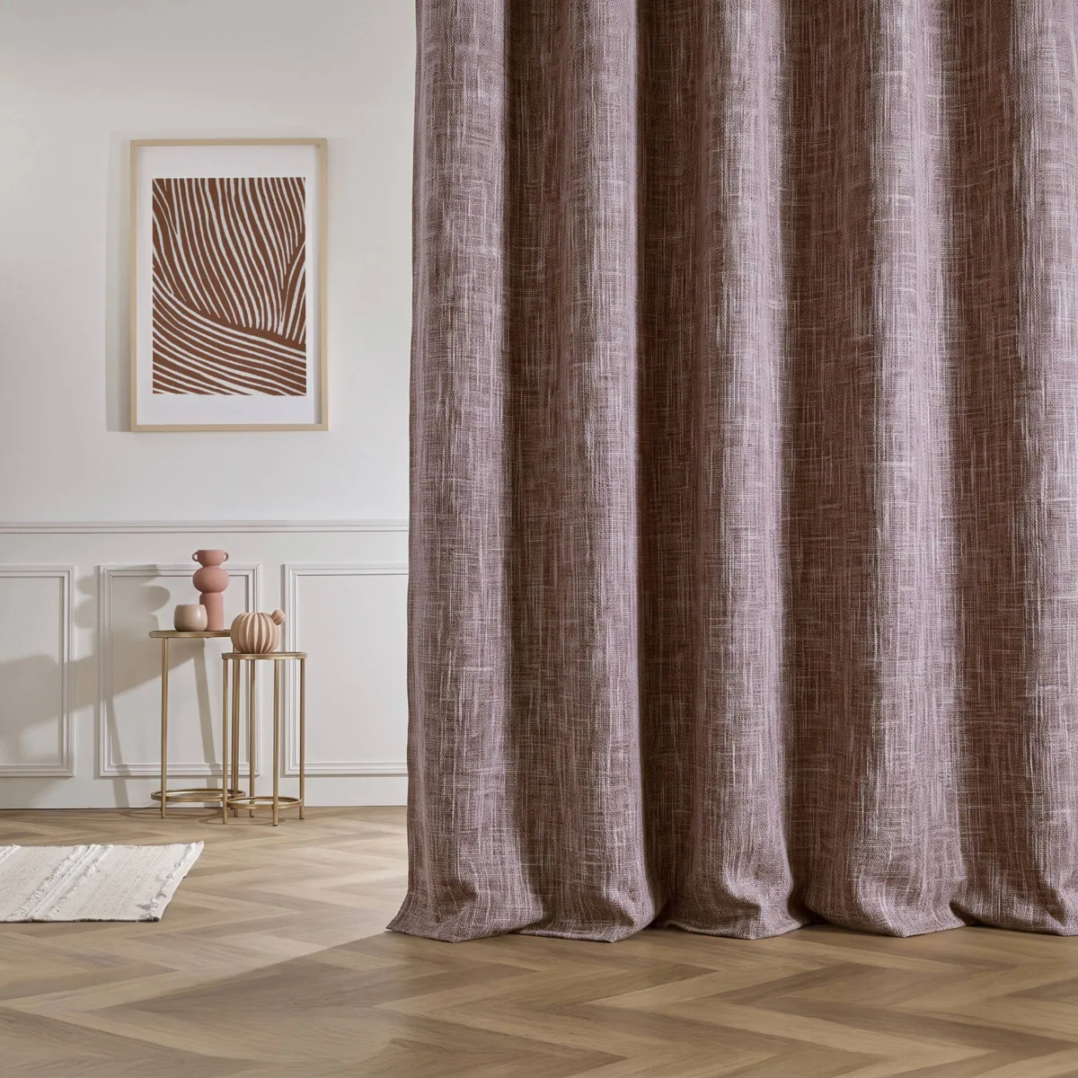 Tenda semi-oscurante Total Blackout passanti nascosti (180 x 260 cm) Ombra Mattone