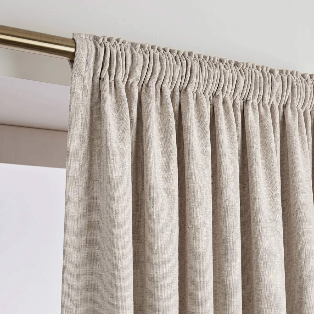 Tenda semi-oscurante Total Blackout passanti nascosti (180 x 260 cm) Ombra Beige sabbia