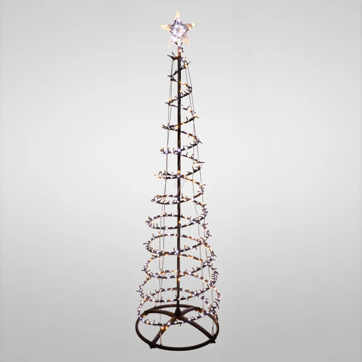 Albero luminoso 756 LED (H210 cm) Effetto cascata Bianco caldo