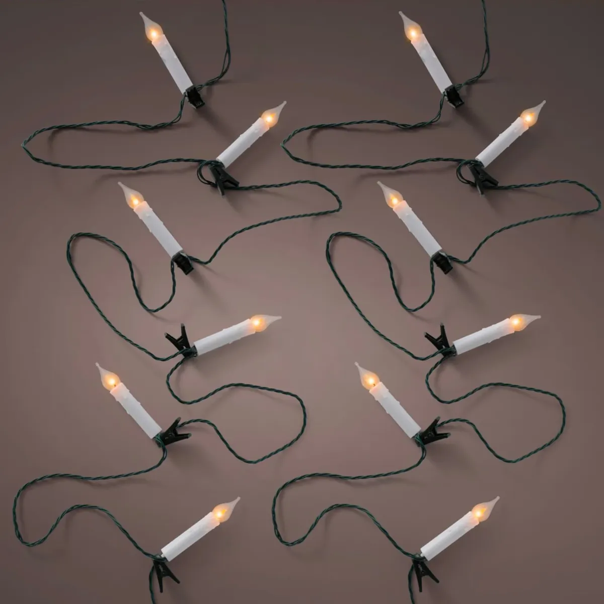 Guirlande lumineuse déco (6 m) Bougies Authentiques Flamme Blanc chaud