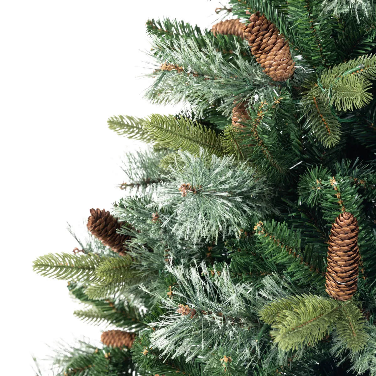 Albero di Natale artificiale luminoso H180 cm Washington Lusso Verde abete