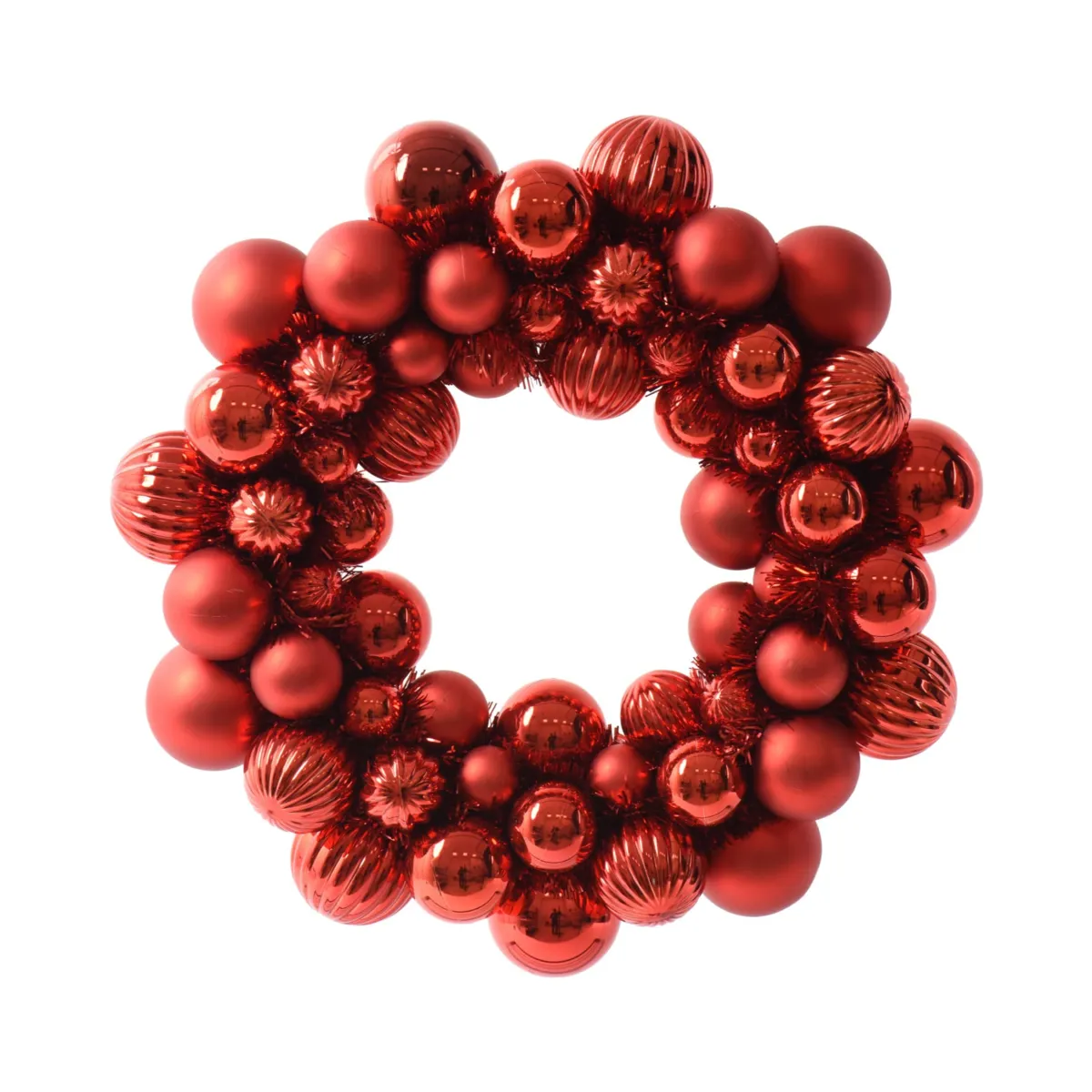 ghirlanda natalizia (D38 cm) Joyeuses Boules Rosso